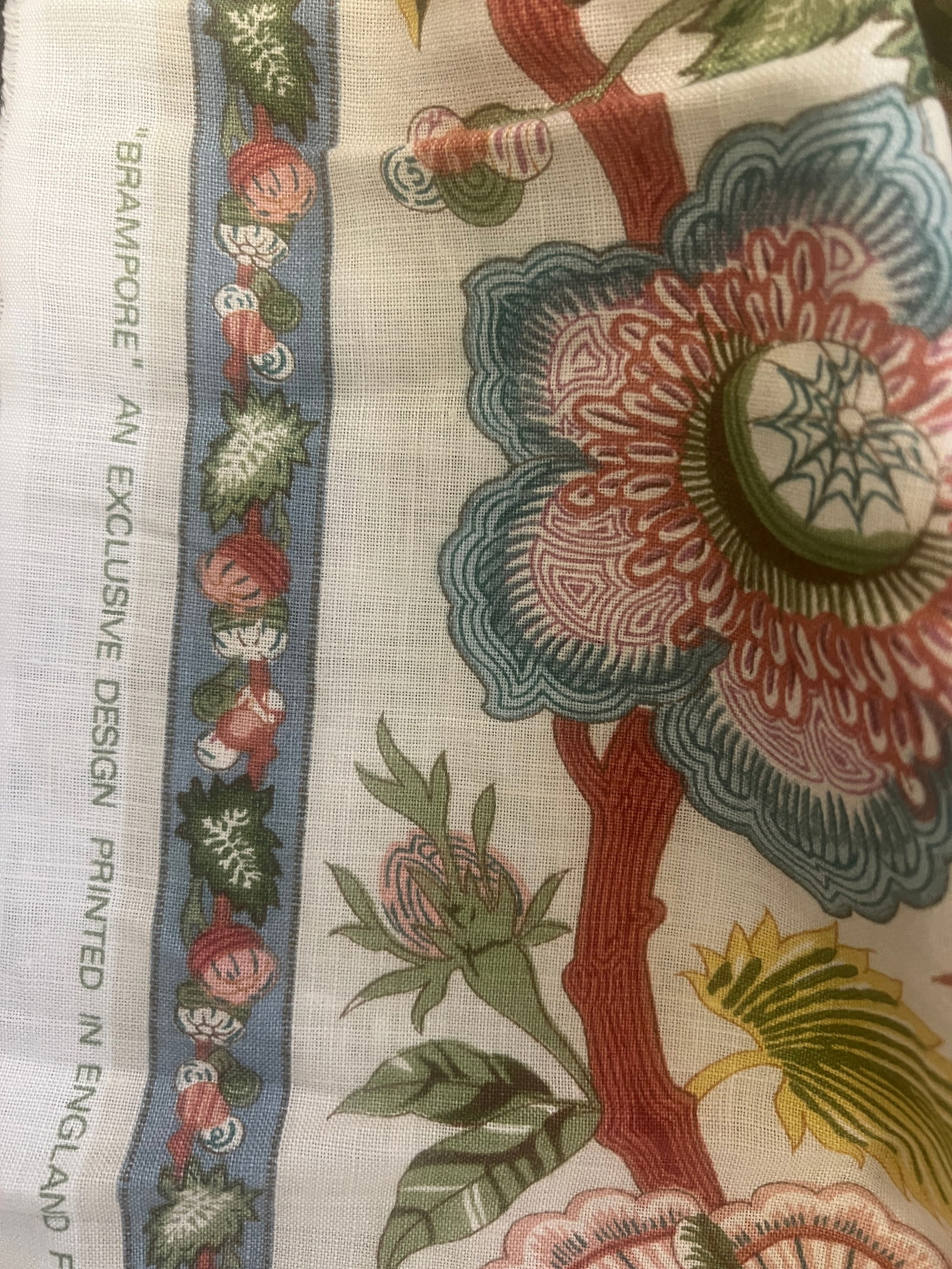 Lee Jofa Print Fabric- 6.5 Yards - 3