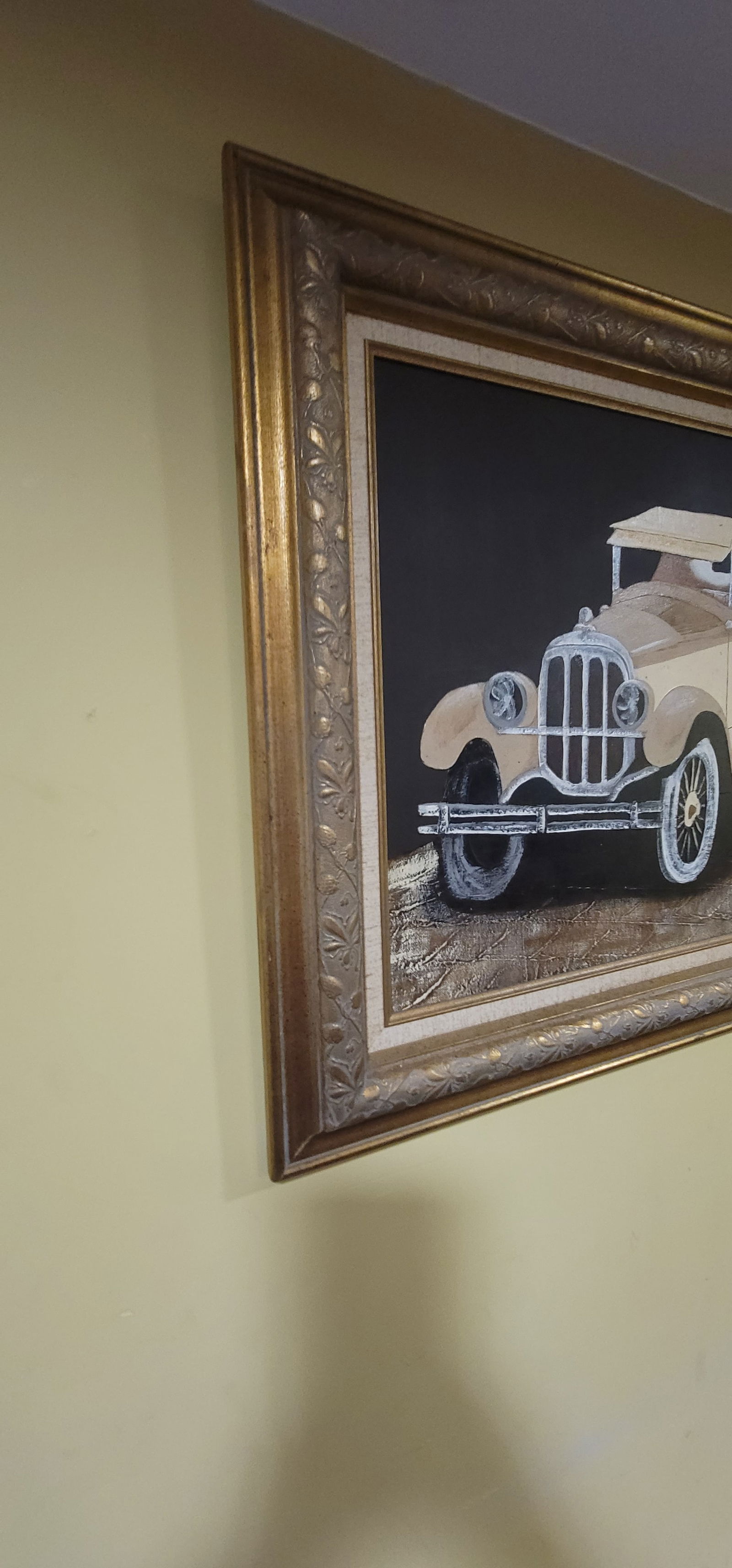 Antique Classic Car /Wall Art / Oil Painting / Frank Walcutt - 4