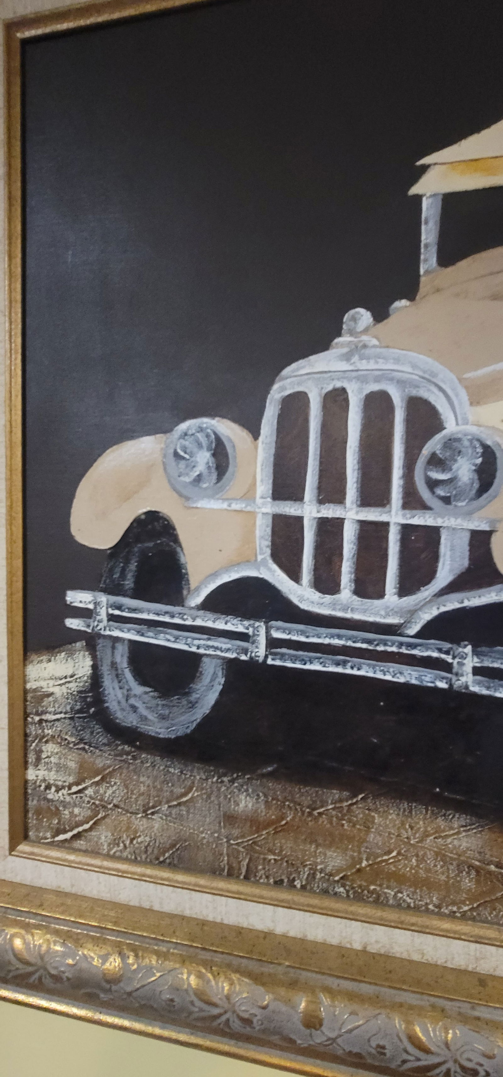 Antique Classic Car /Wall Art / Oil Painting / Frank Walcutt - 8