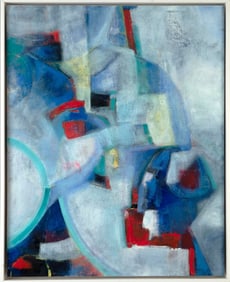 Moonlight Reveries, an Abstract Painting, Framed