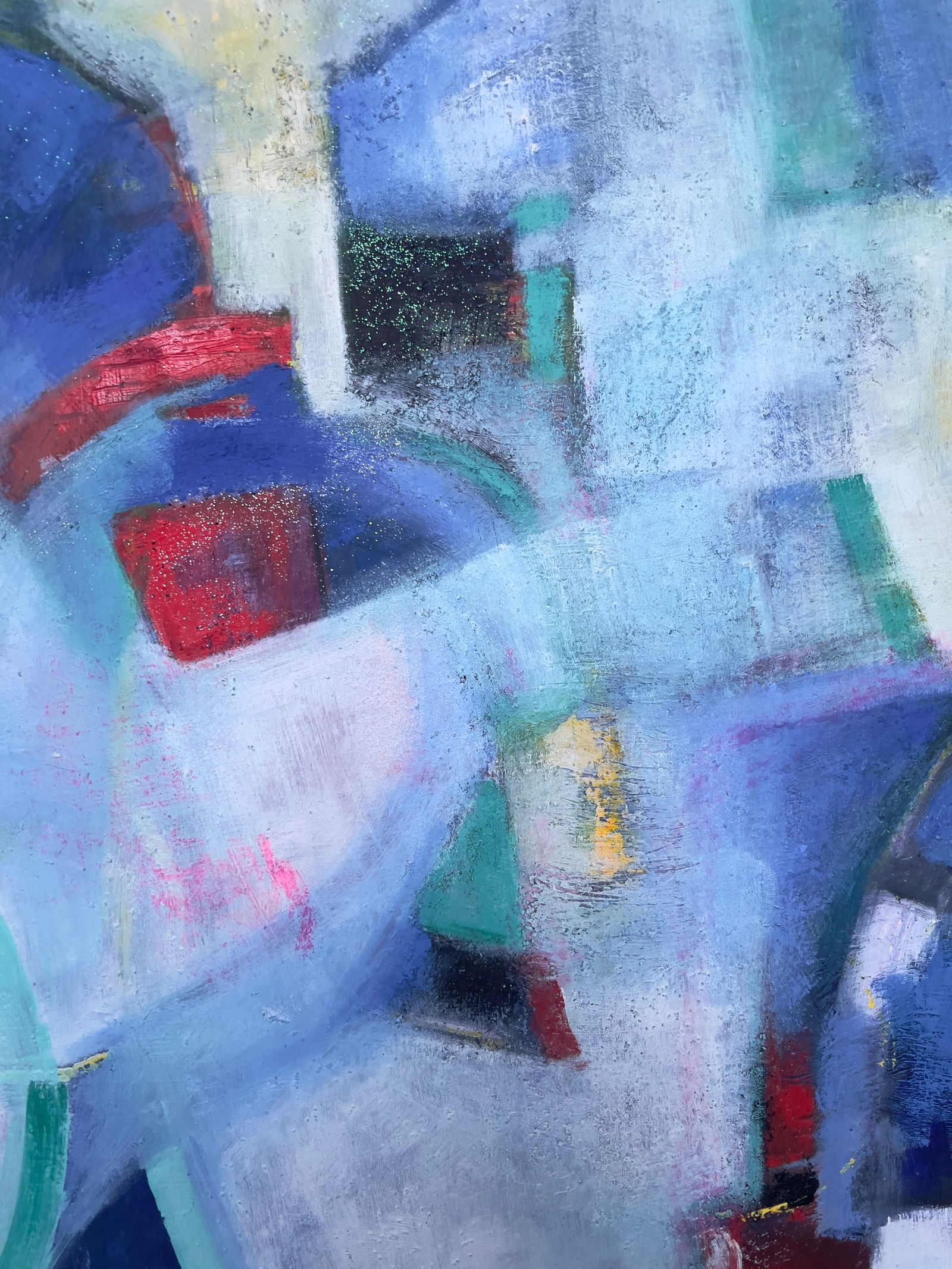 Moonlight Reveries, an Abstract Painting, Framed - 8