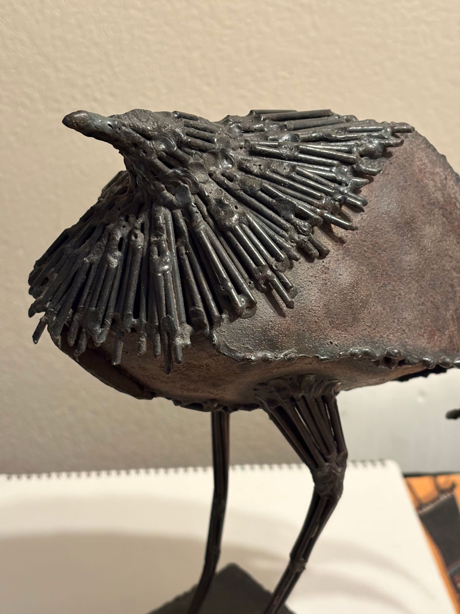 Mid 20th Century Brutalist Steel Bird Sculpture - 11