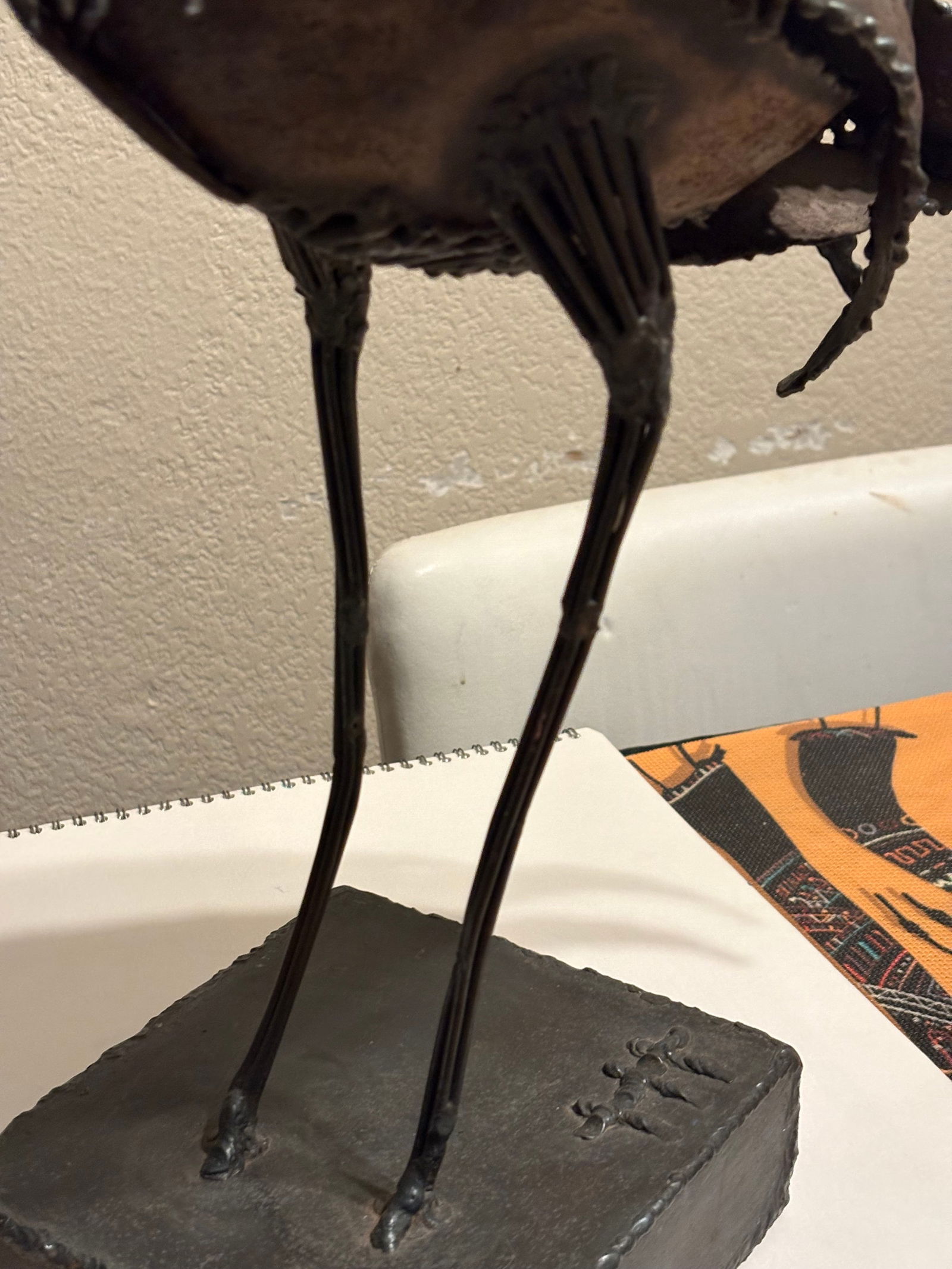 Mid 20th Century Brutalist Steel Bird Sculpture - 6
