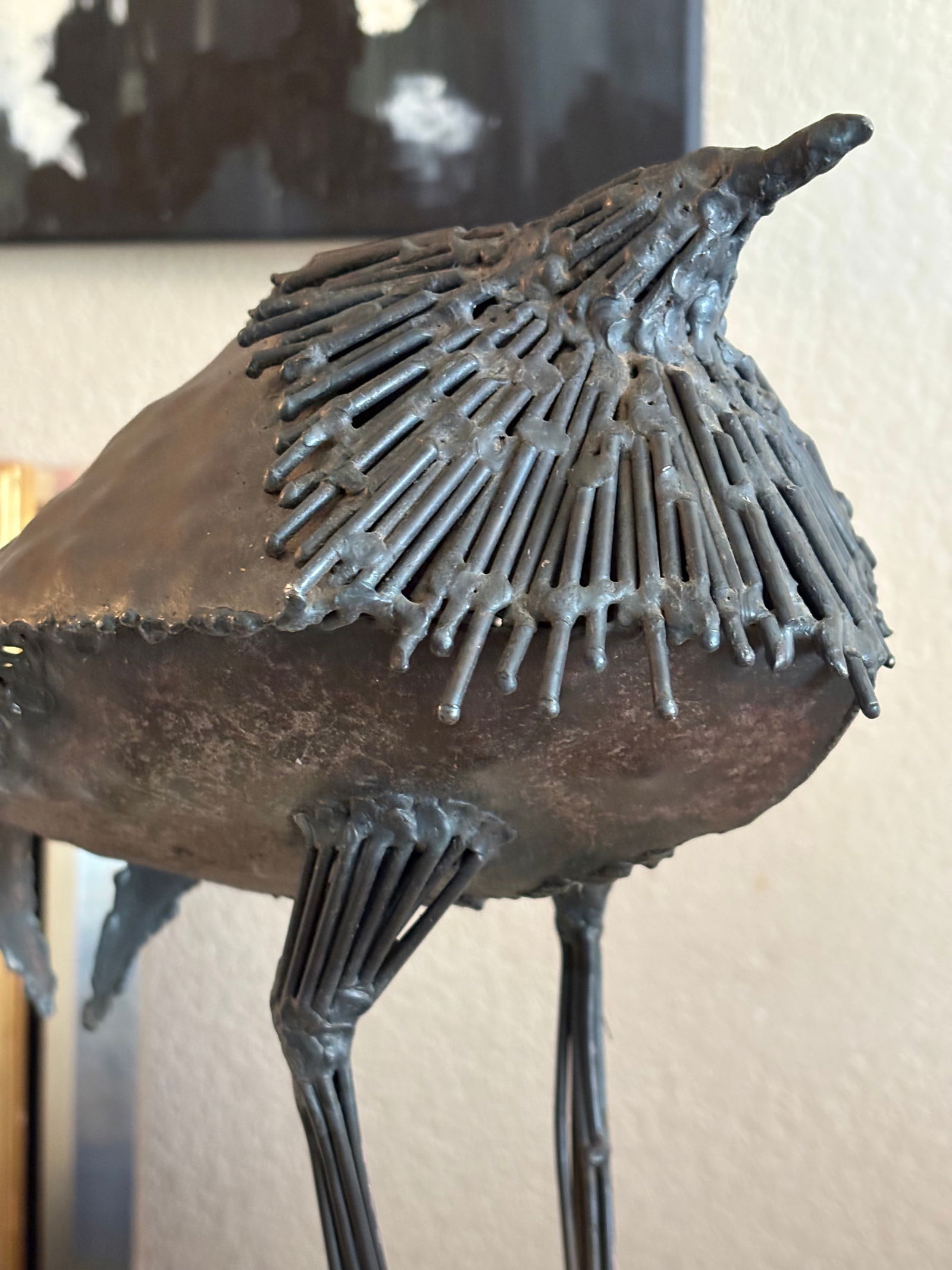 Mid 20th Century Brutalist Steel Bird Sculpture - 9