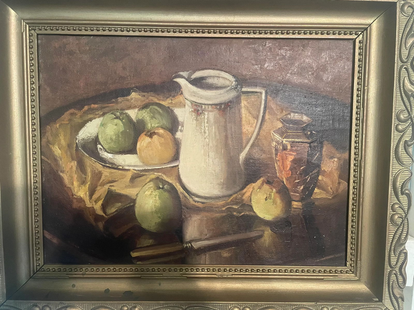 Antique European Oil Still Life Painting - 3