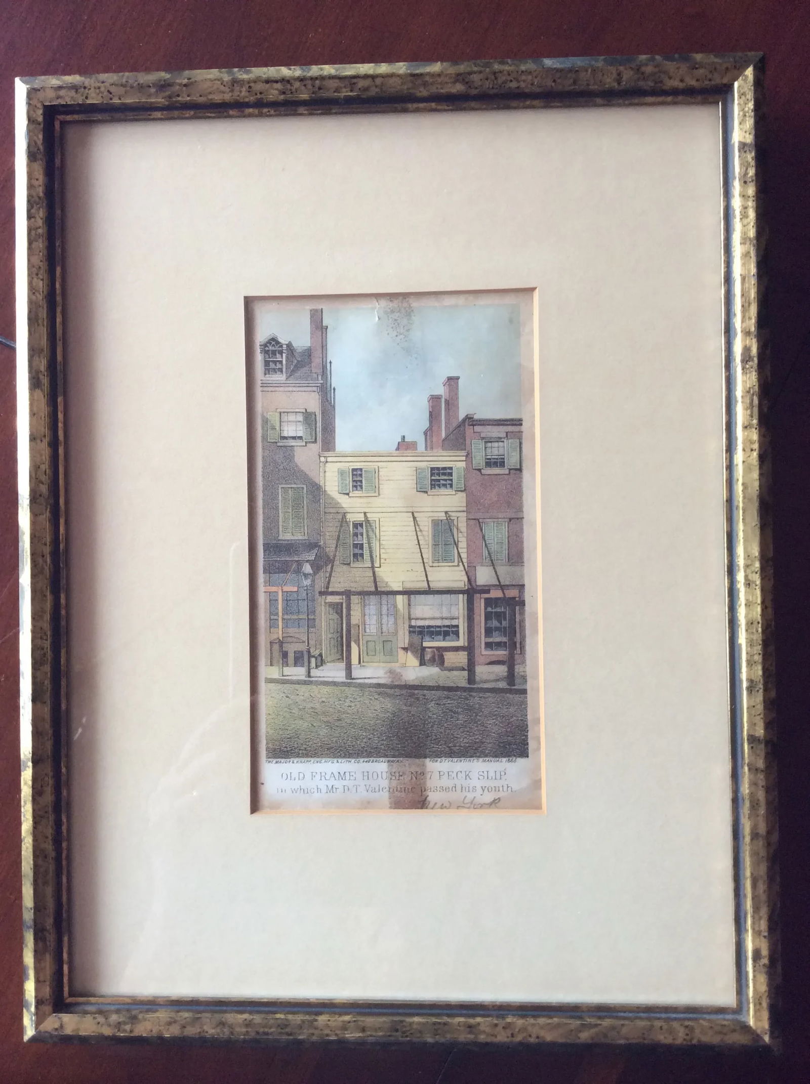 Vintage Architectural Hand Colored Etchings - a Pair - 2