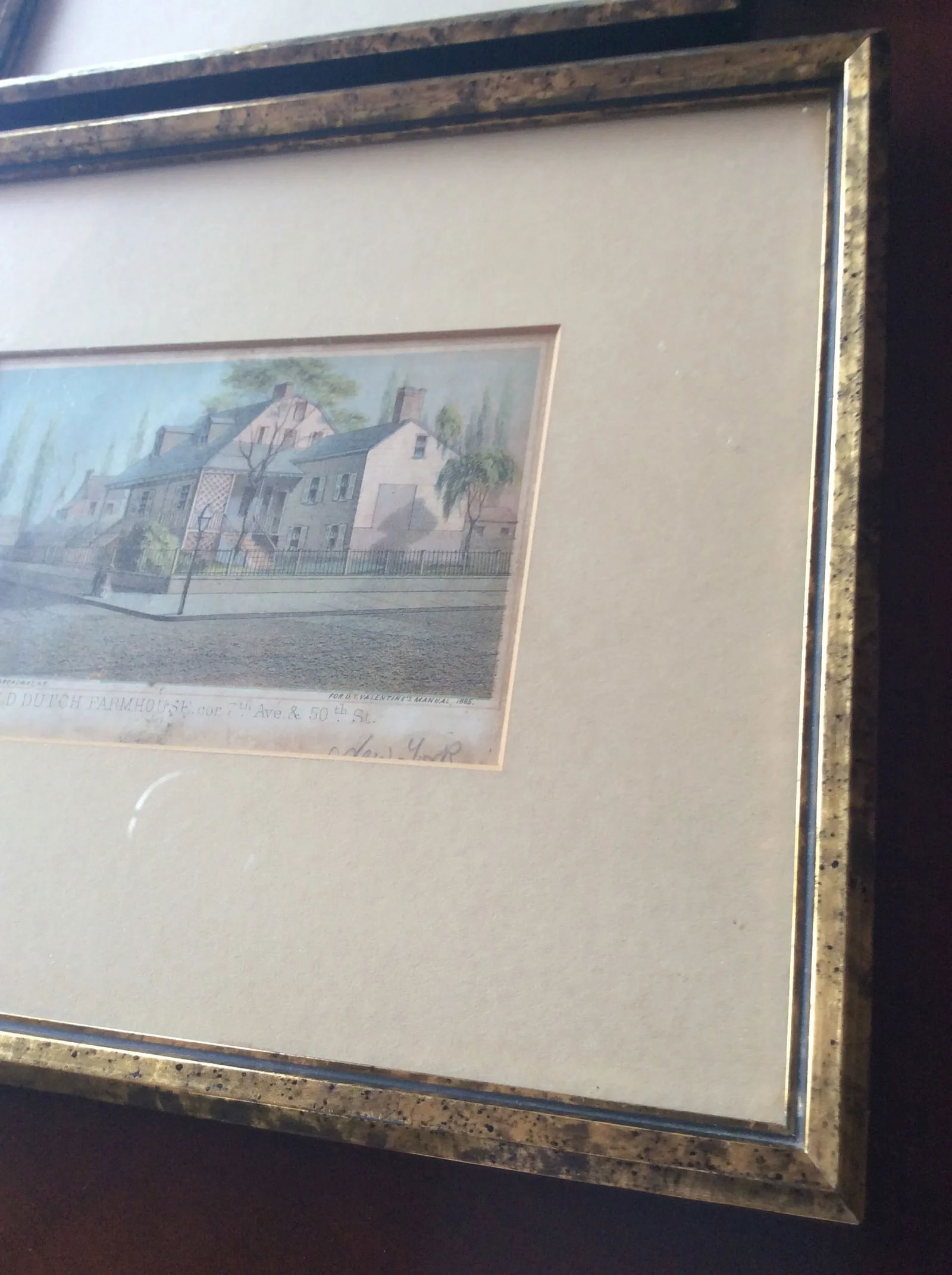 Vintage Architectural Hand Colored Etchings - a Pair - 6