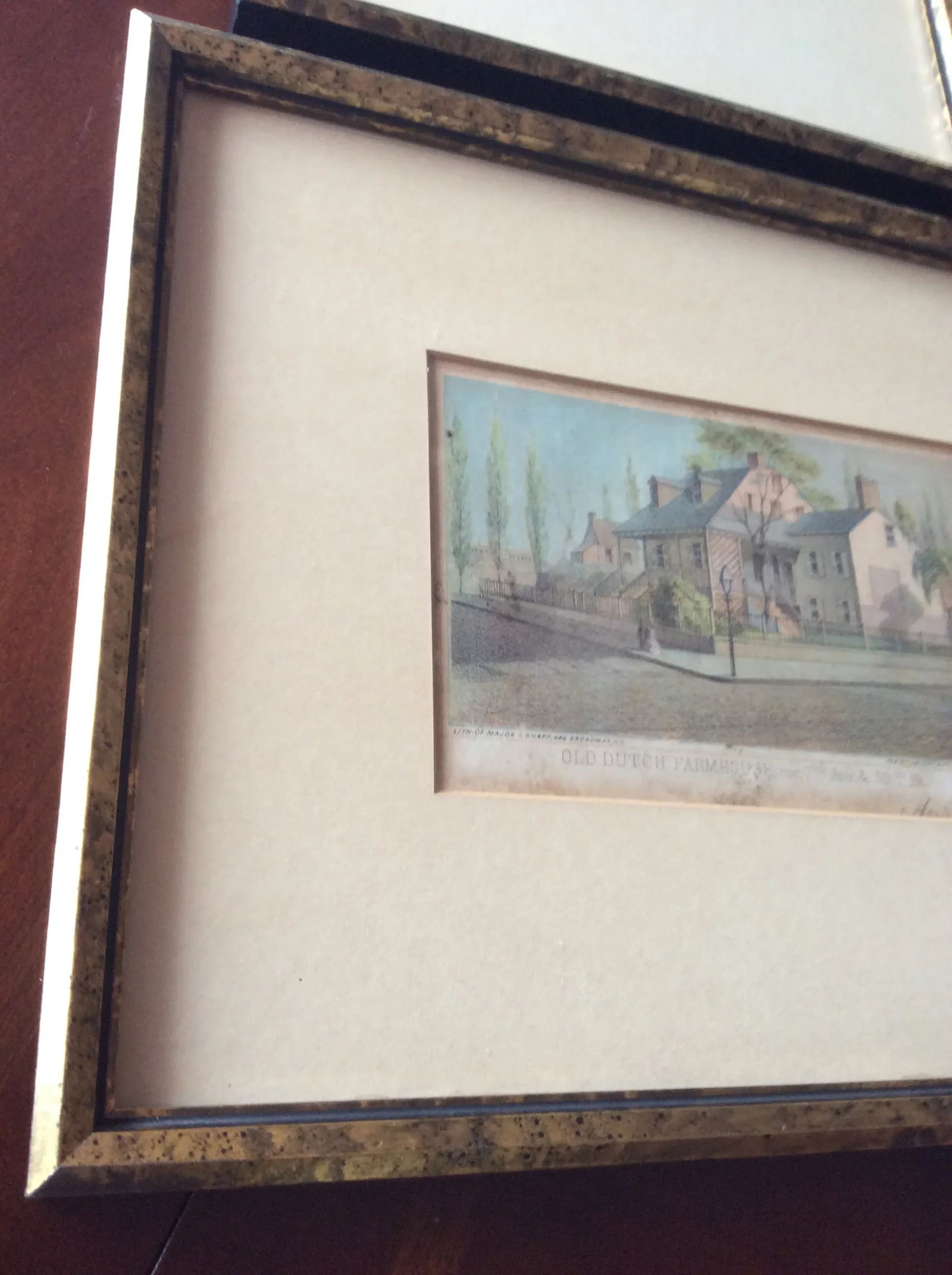 Vintage Architectural Hand Colored Etchings - a Pair - 7