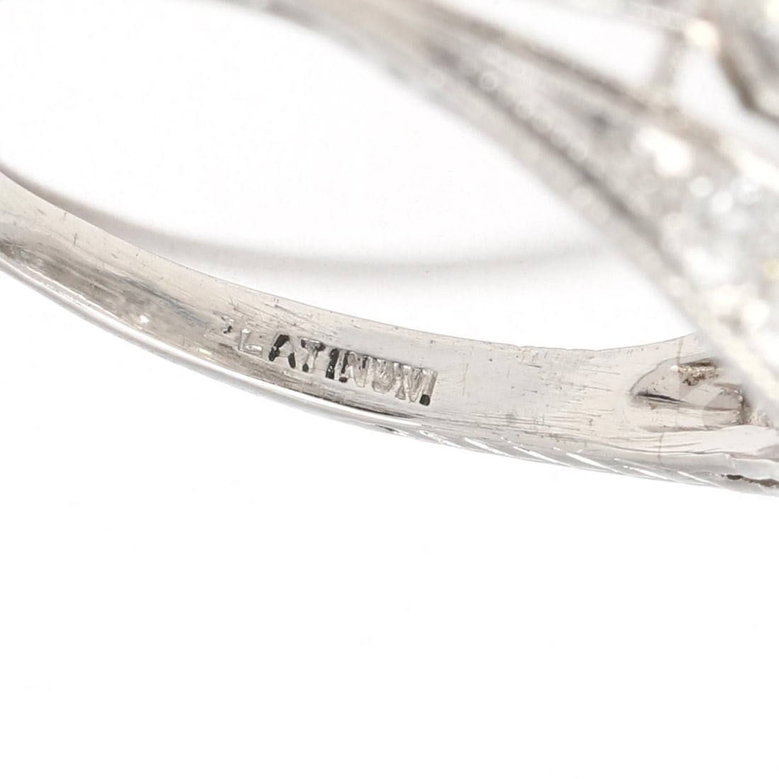 1920s Art Deco 1.28ctw Diamond Dome Ring, Platinum, Ring Size 7.75 - 4