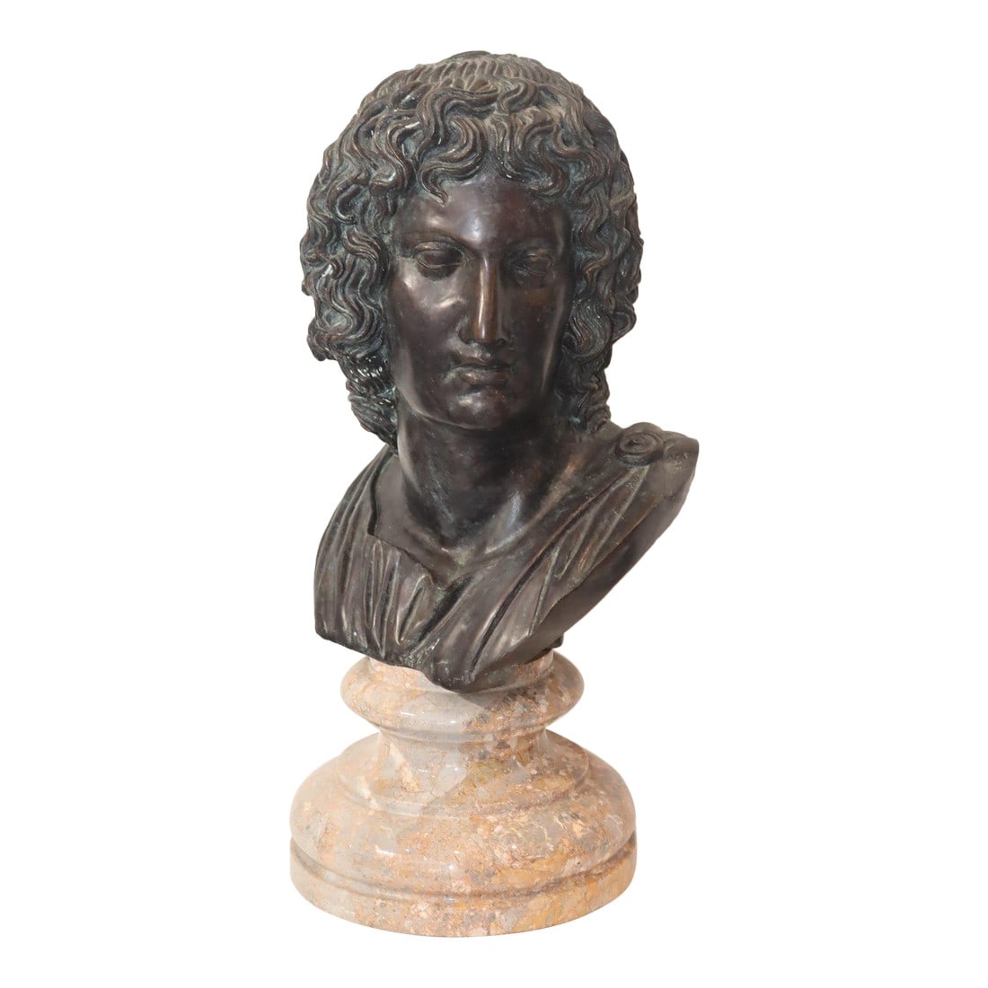 Vintage Bronze Bust on Marble Base (1 of 11)