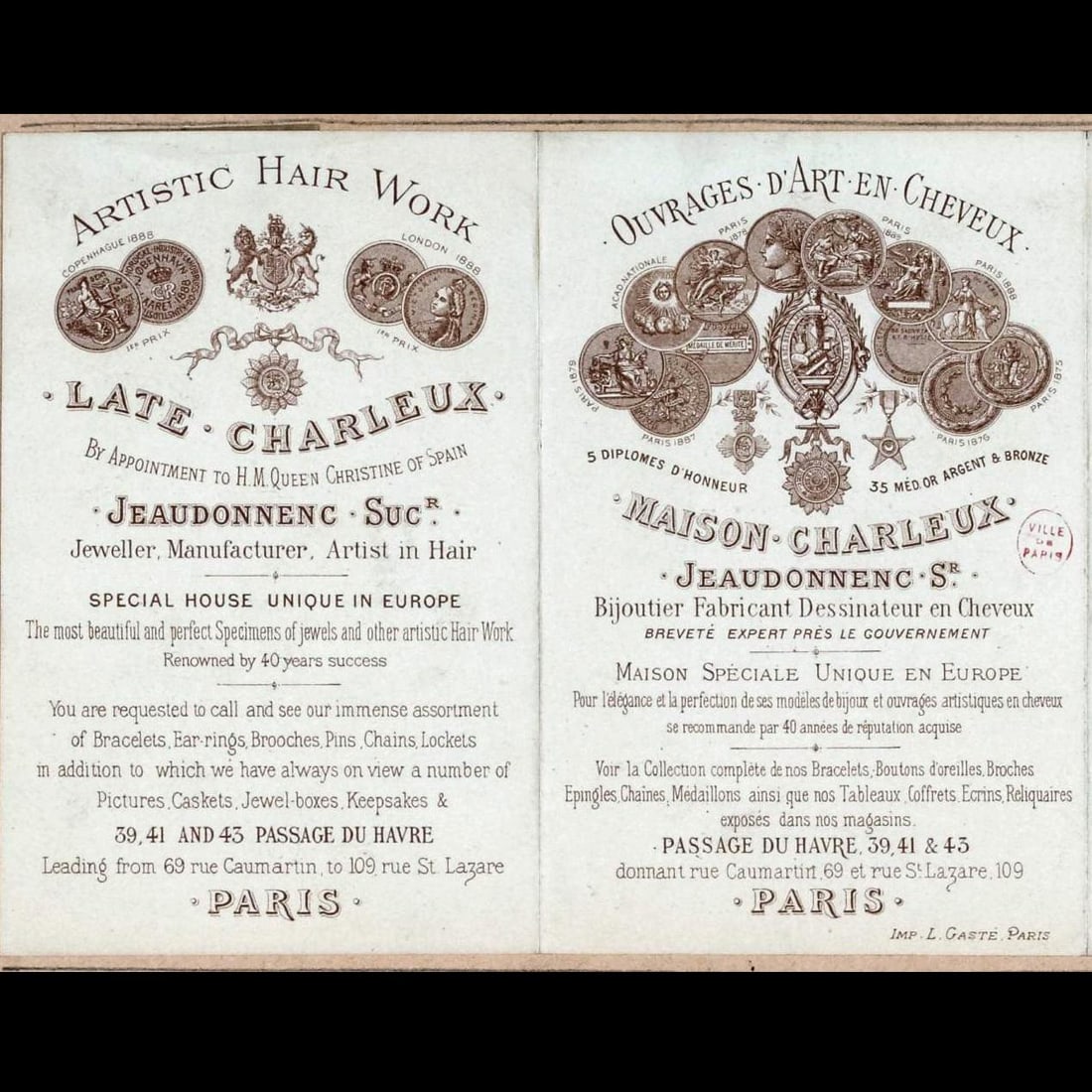 Antique French Miniature Portrait Portrait of a Lady as a Vestal Virgin - 6