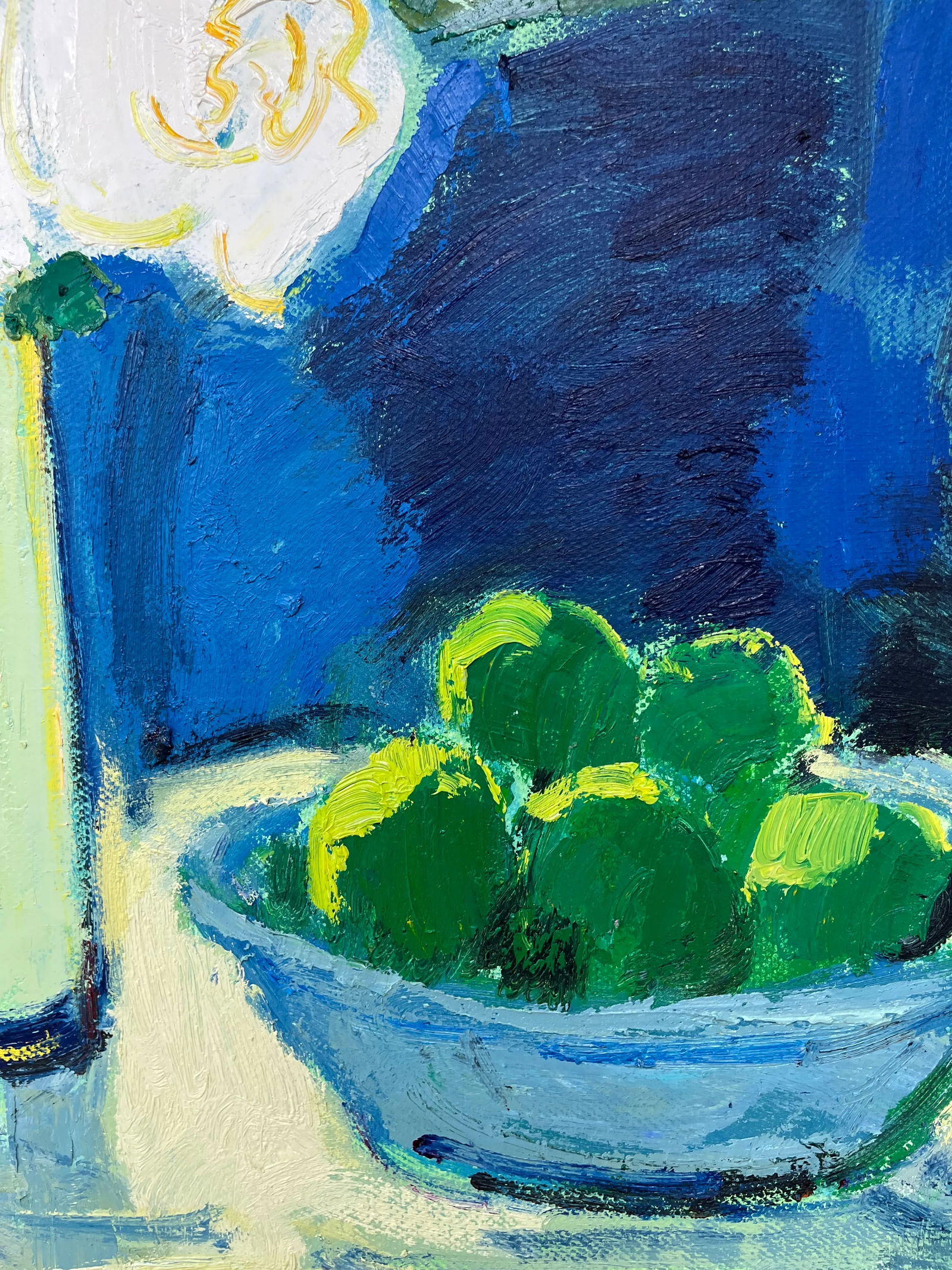 Contemporary Impressionist Floral Oil Painting on Canvas, 48" X 48" - 7