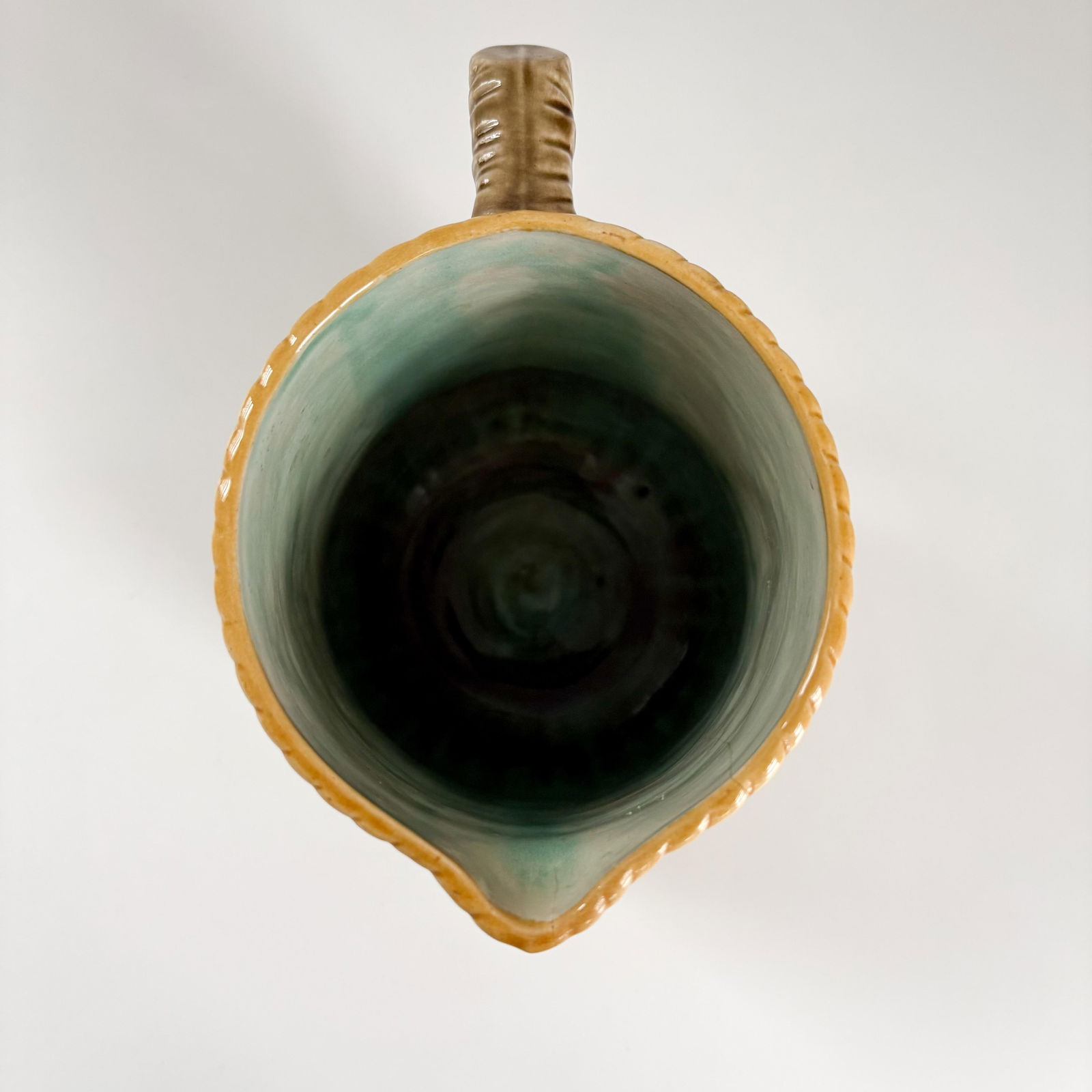 Antique English Rose Majolica Pitcher - 6