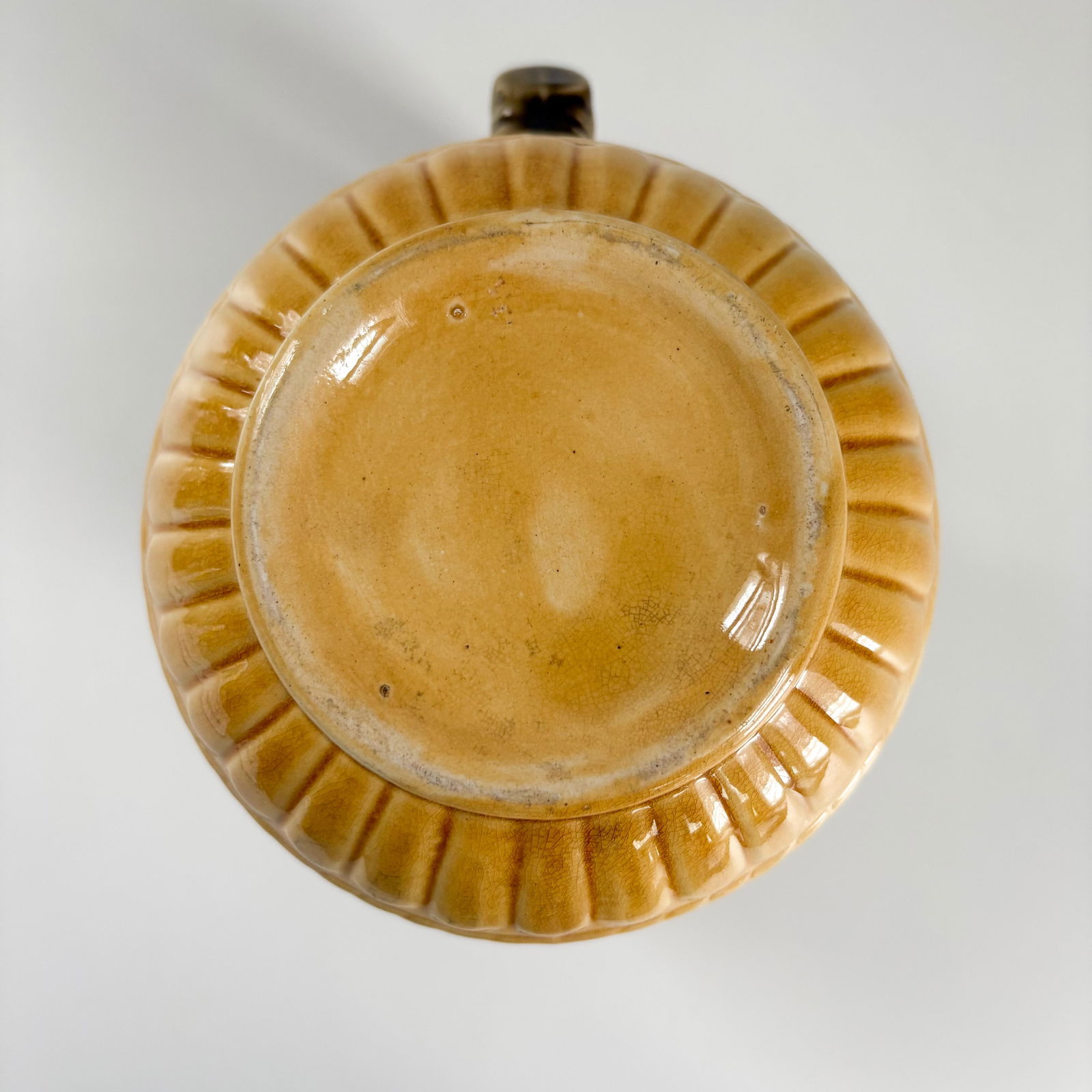 Antique English Rose Majolica Pitcher - 9