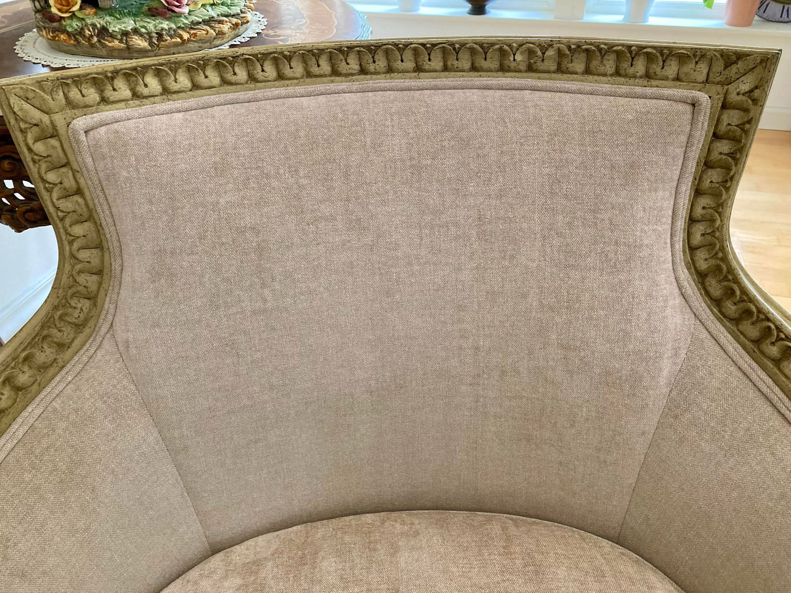 1980s Vintage Baker Furniture French Style Neoclassical Bergere Accent Chair - 2