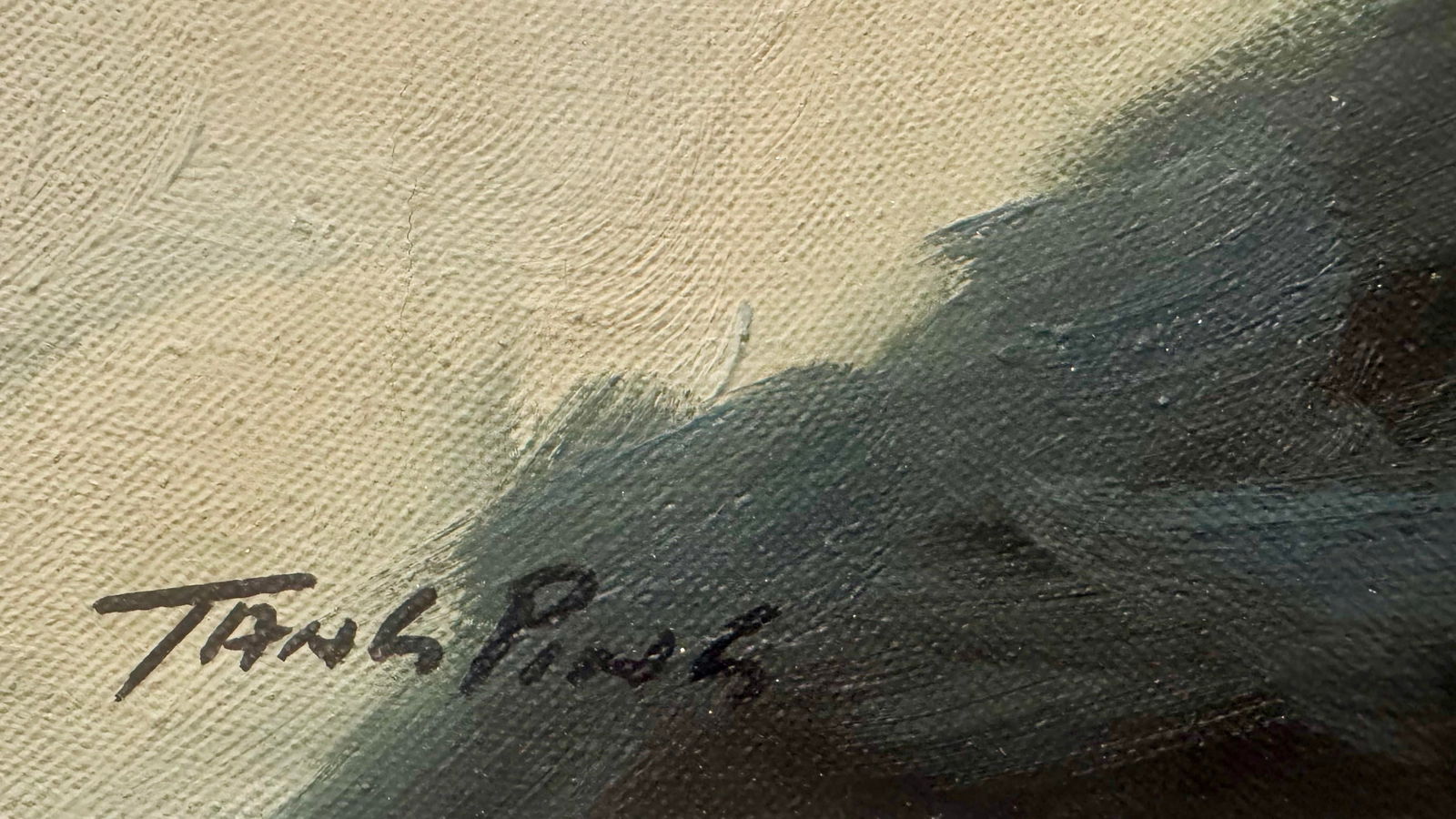 Tang Ping's Old Gentlman Original Oil Painting - 5