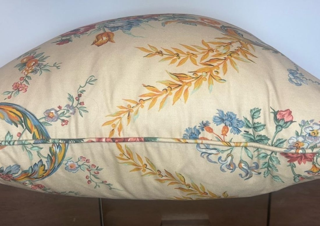 Vintage Lee Jofa Pillow with Feather Insert - 3