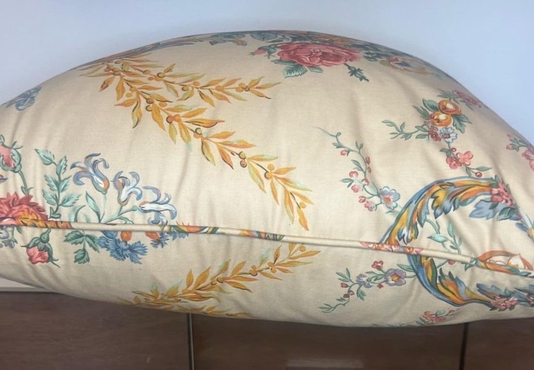 Vintage Lee Jofa Pillow with Feather Insert - 6