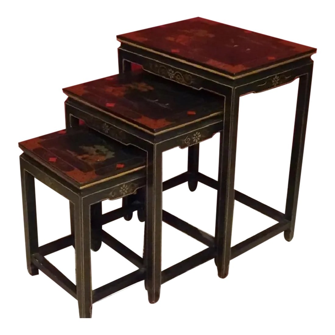 Late 20th Century Chinese Nesting Tables - 3 Pieces (1 of 6)