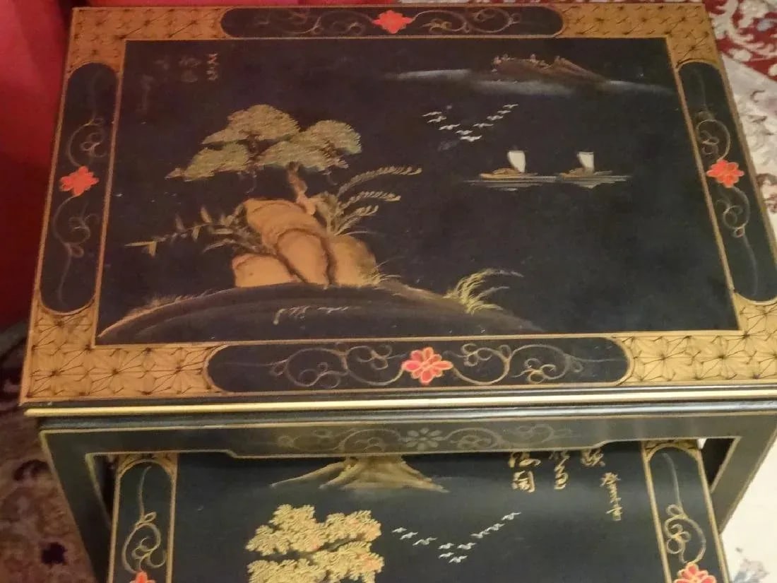 Late 20th Century Chinese Nesting Tables - 3 Pieces - 4