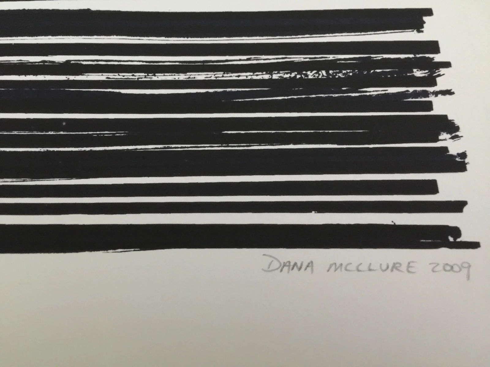Abstract Mono-Print from Line Series by Dana McClure - 4
