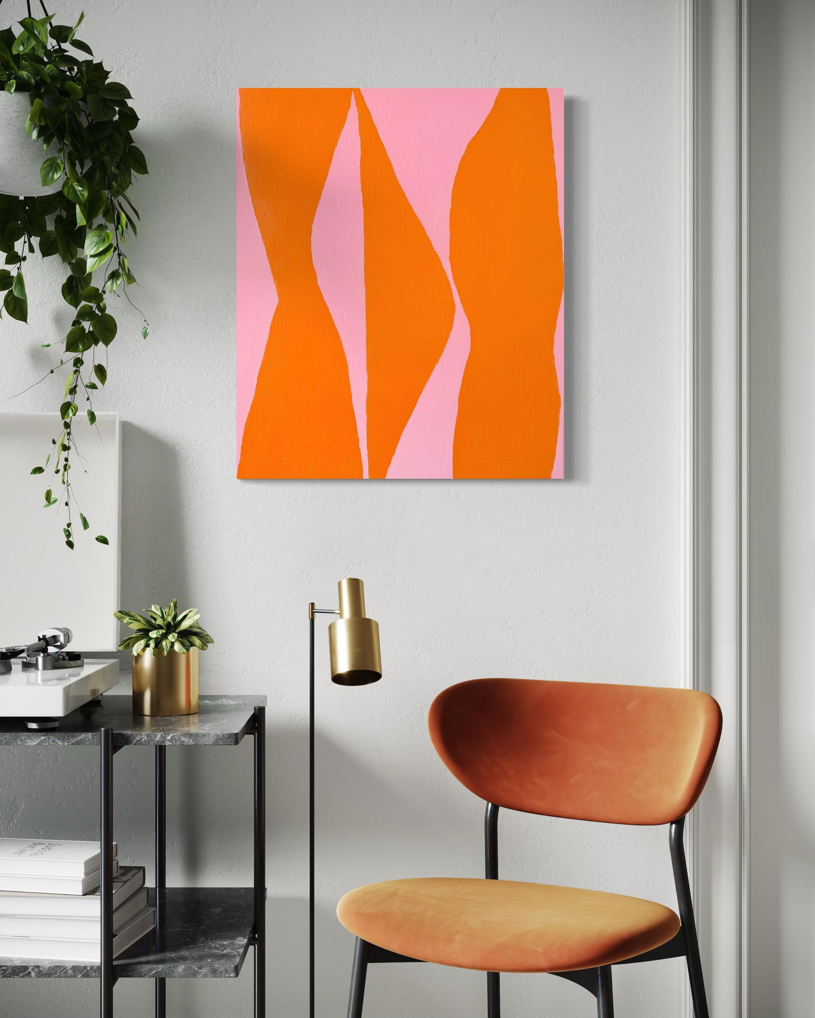 Linger in Warmth, Contemporary Minimalist Abstract Painting by Matt Higgins - 3