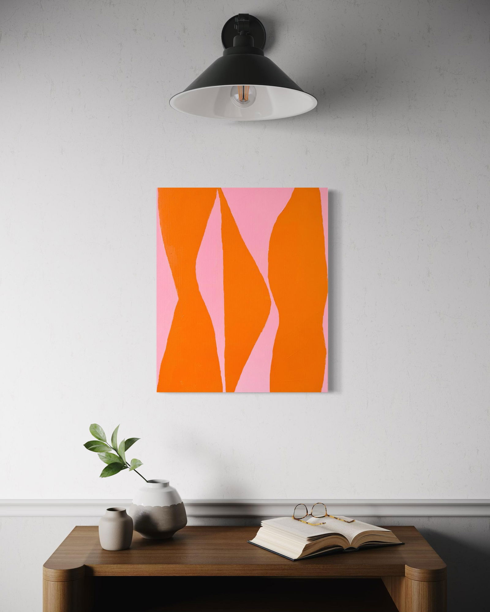 Linger in Warmth, Contemporary Minimalist Abstract Painting by Matt Higgins - 4