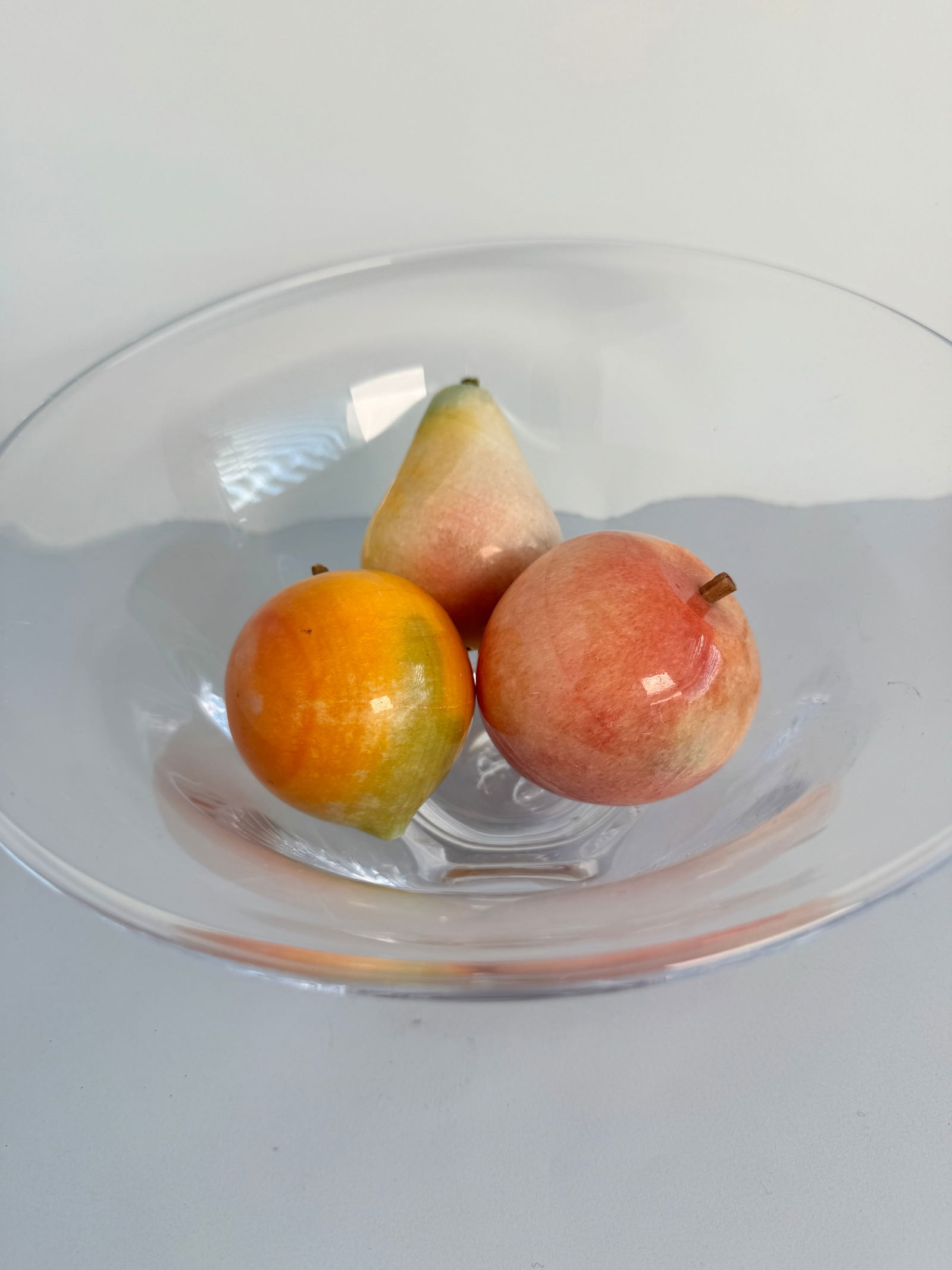 Set of Three 1980s Polished Stone Fruits - 5