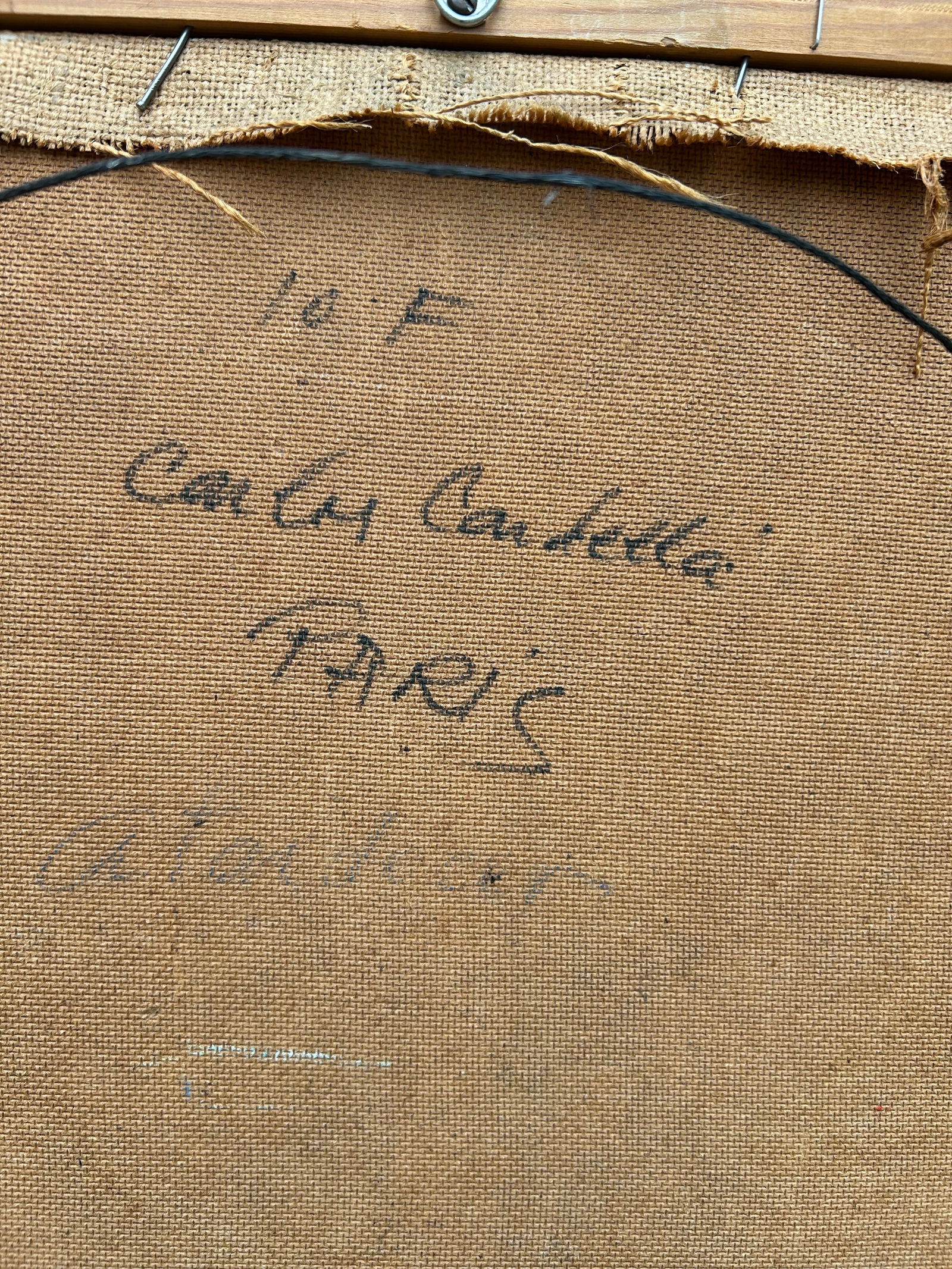 1960s Vintage Abstract Impressionist Mid Century Paris Landscape Oil Painting, Framed - 7