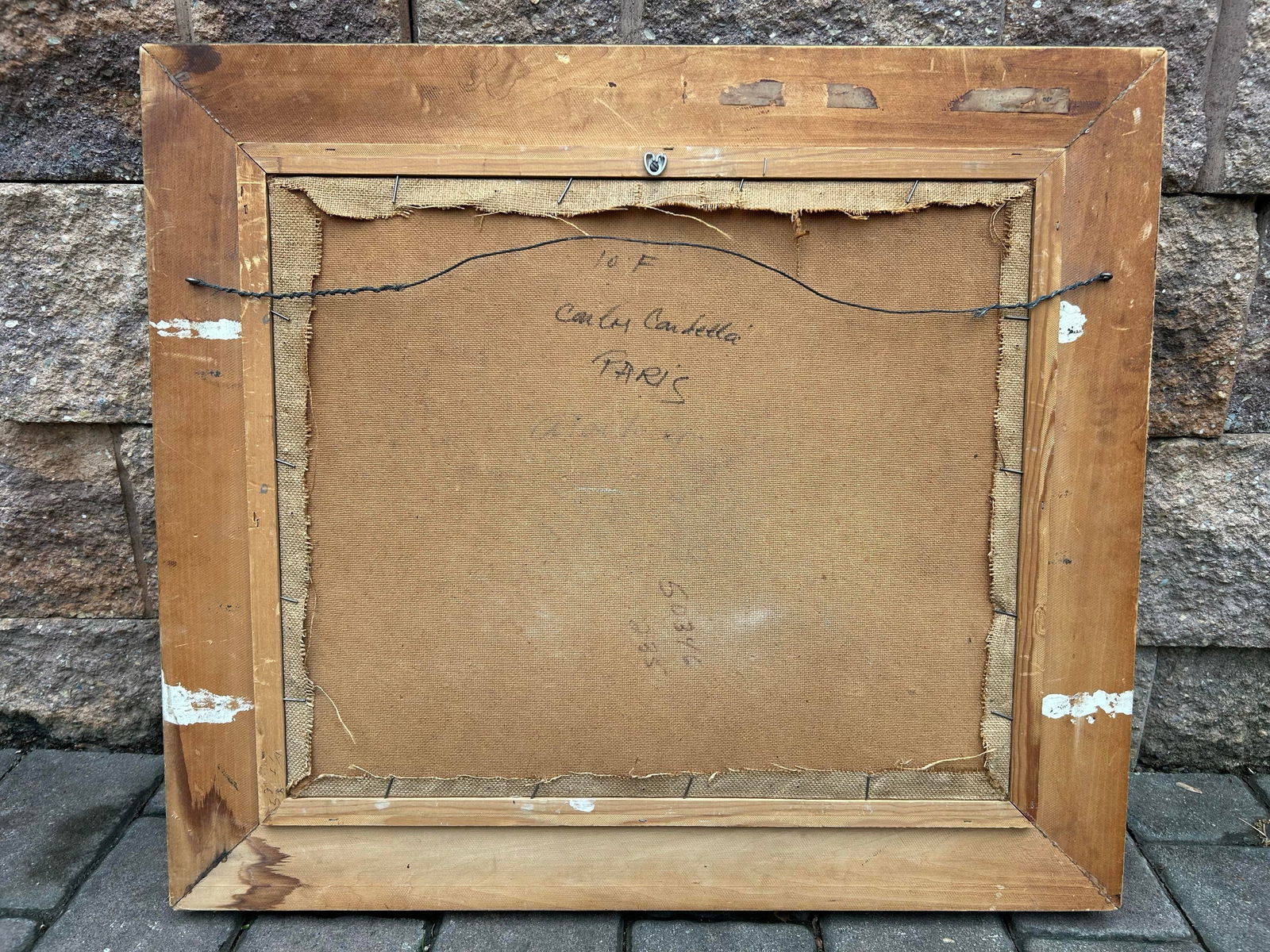 1960s Vintage Abstract Impressionist Mid Century Paris Landscape Oil Painting, Framed - 8