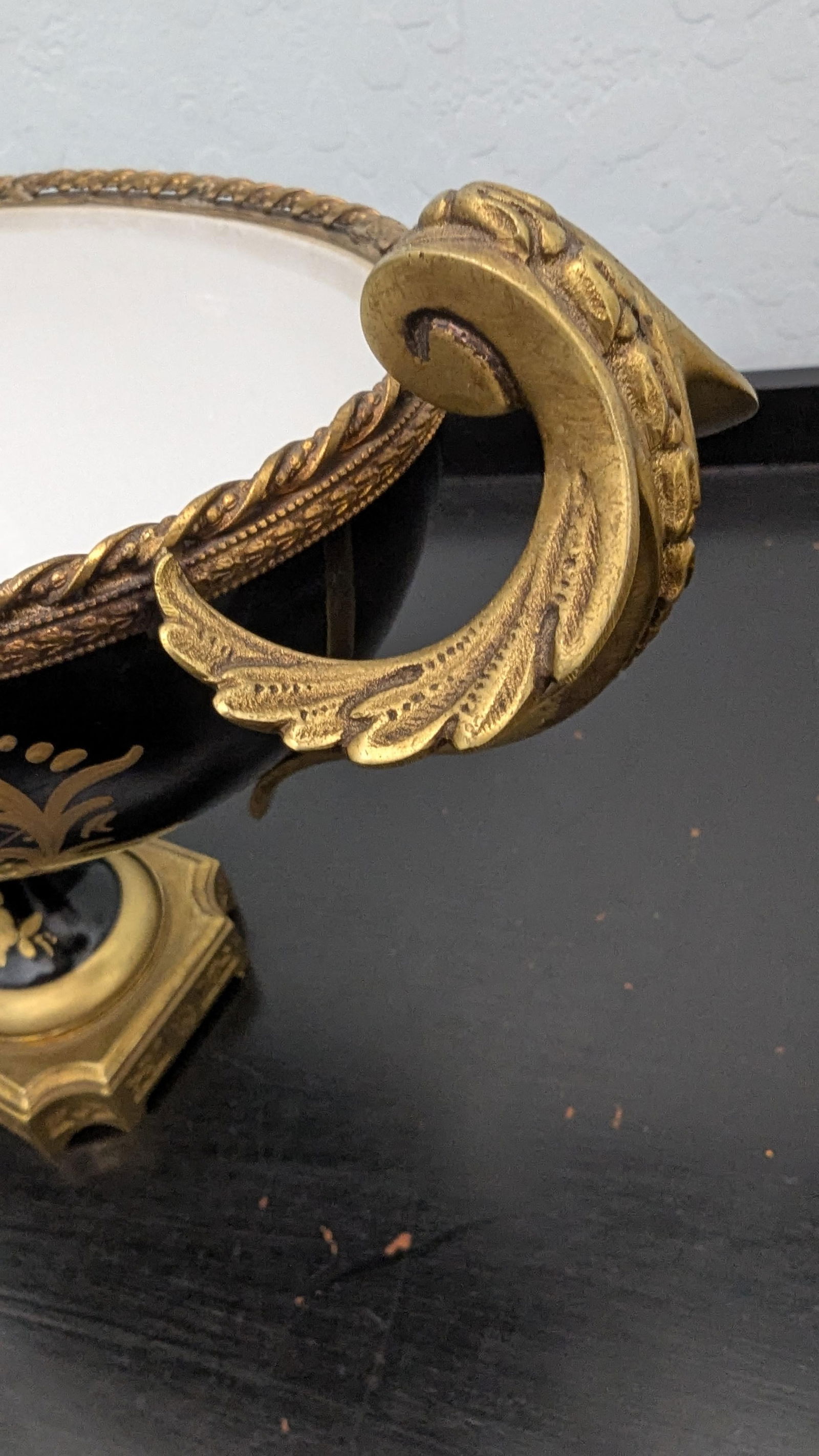 Vintage Garniture Porcelain Sevres Design Mantel Set Capodimonte- 3 Pieces - 11