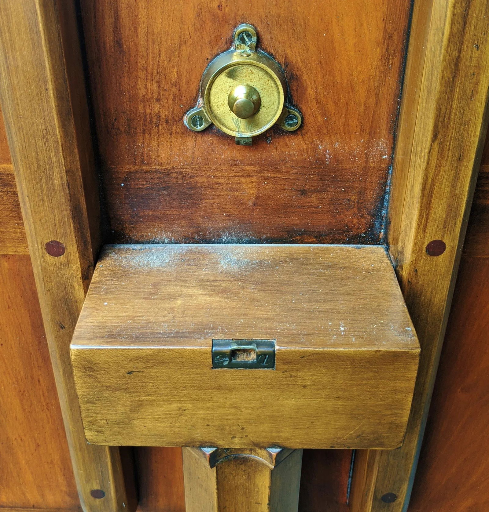 Vintage English Style Satin Wood Bronze Gallery Tilt-Top Table by Baker Furniture - 11