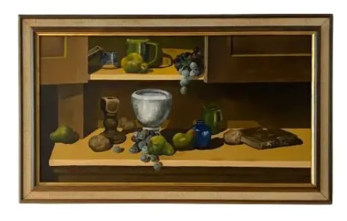 Mid Century Still Life, Framed & Signed - 4