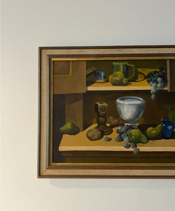 Mid Century Still Life, Framed & Signed - 7