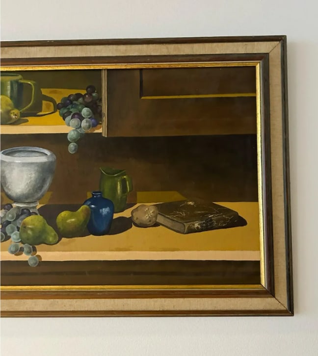 Mid Century Still Life, Framed & Signed - 8