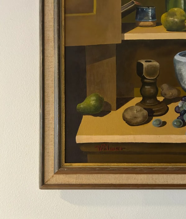 Mid Century Still Life, Framed & Signed - 9