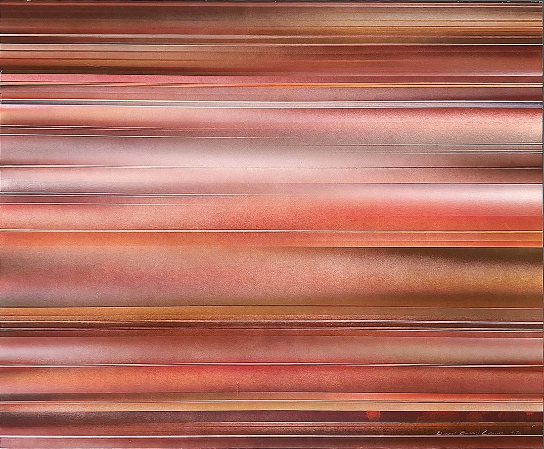 1970s David Barry Lewis Large Scale Mid Century Abstract Painting: David Barry Lewis Large Scale Mid century Abstract Painting A large scale mid century abstract painting by the listed artist David Barry Lewis (1945-). Lewis resides between Texas and California The p