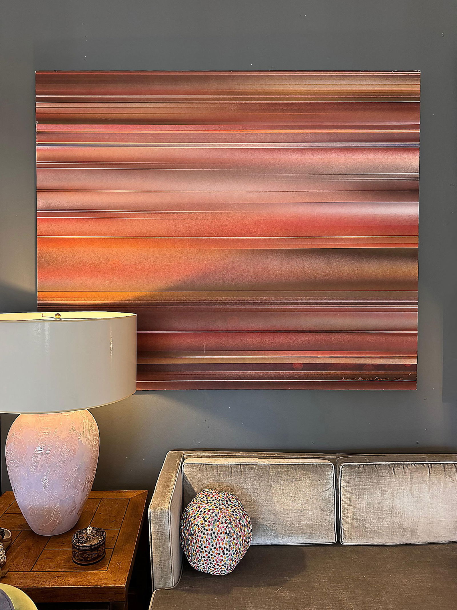 1970s David Barry Lewis Large Scale Mid Century Abstract Painting - 2