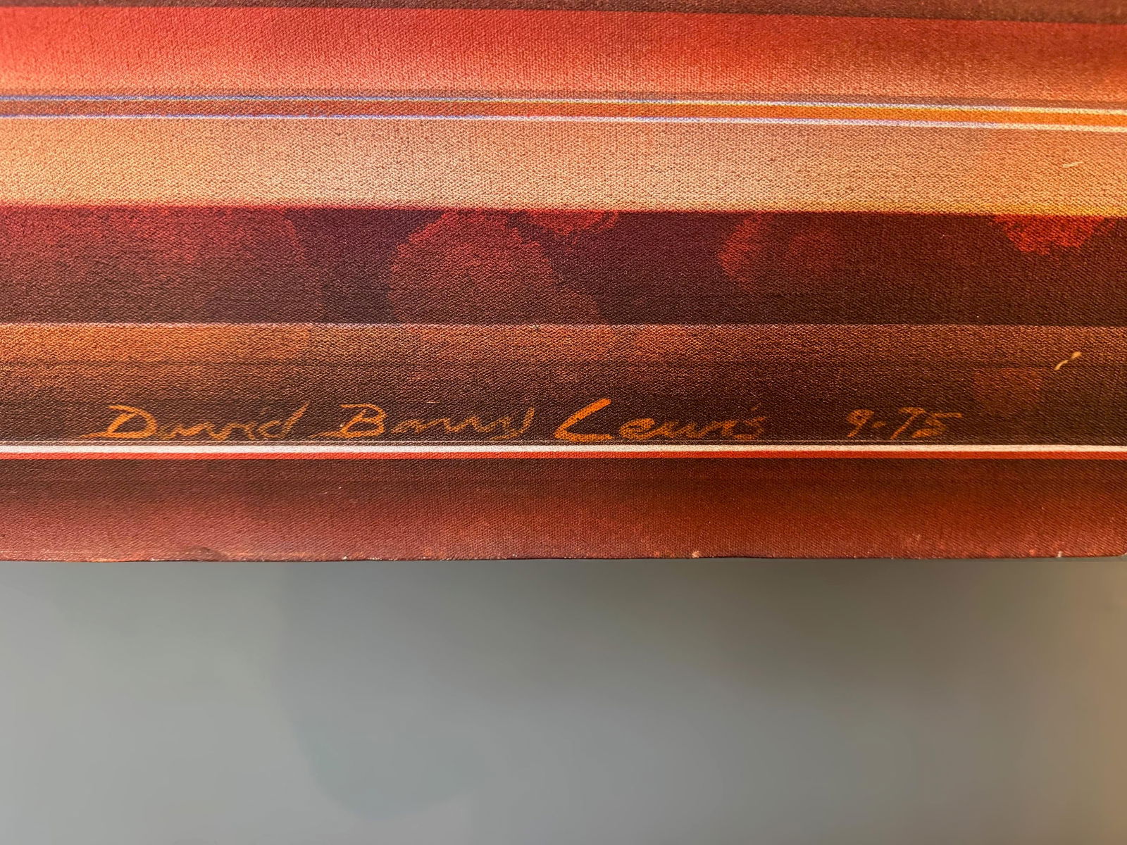 1970s David Barry Lewis Large Scale Mid Century Abstract Painting - 4