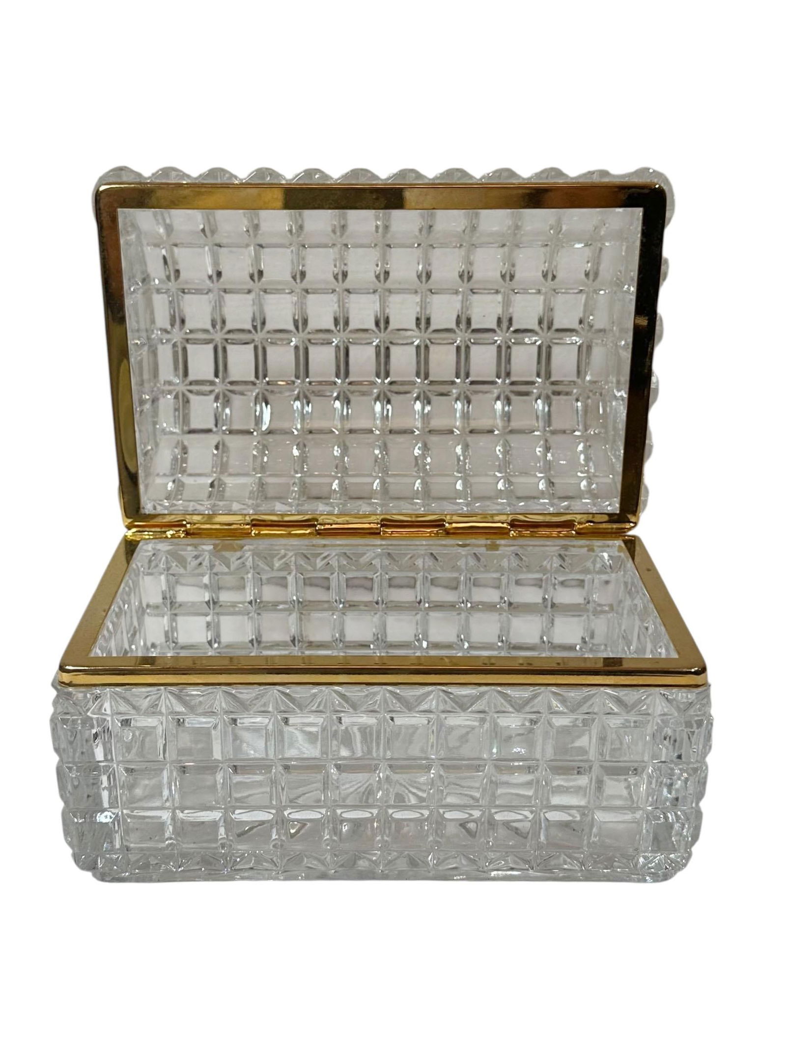 1950s Czechoslovakian Crystal Box - 6