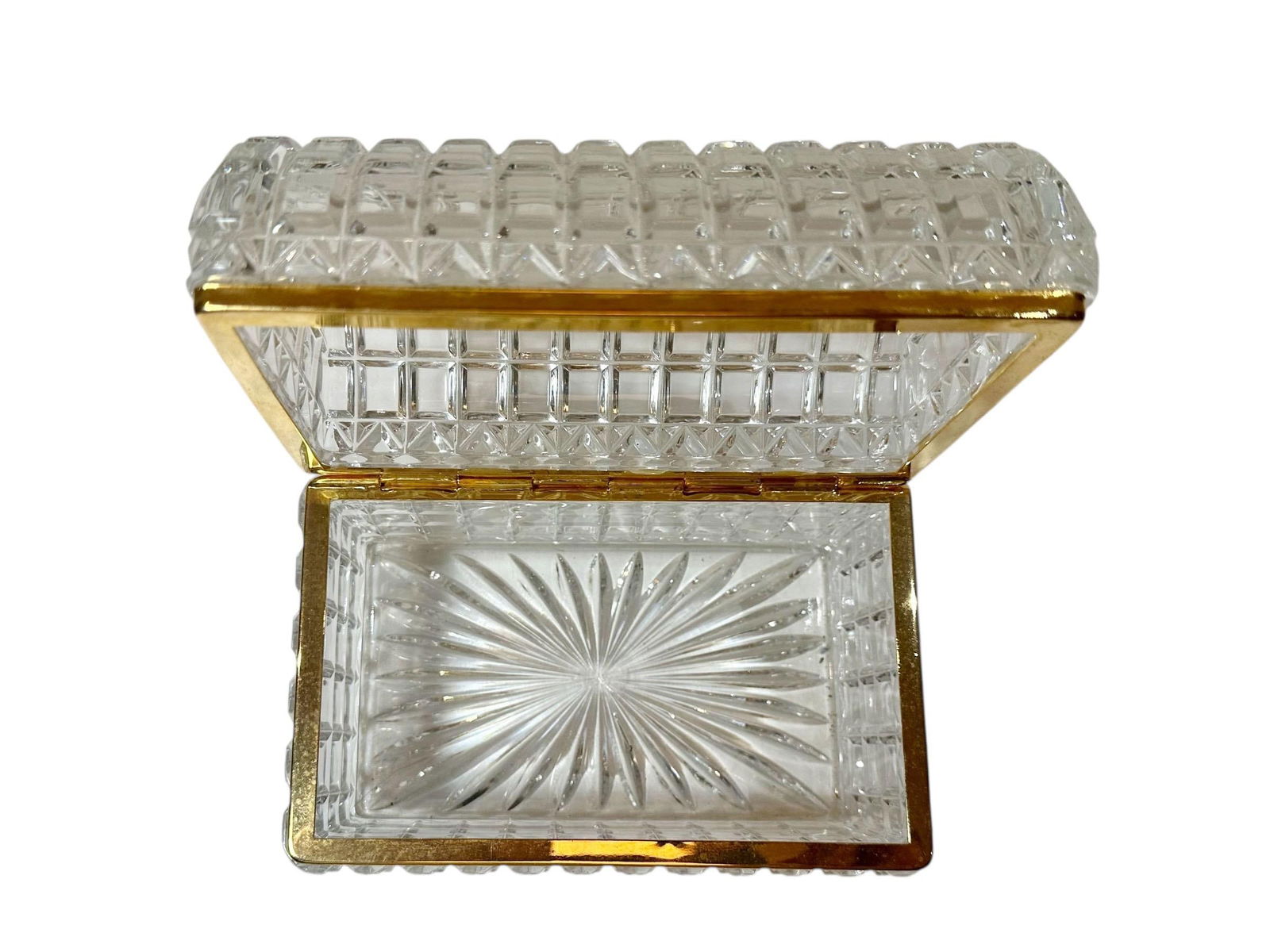 1950s Czechoslovakian Crystal Box - 7