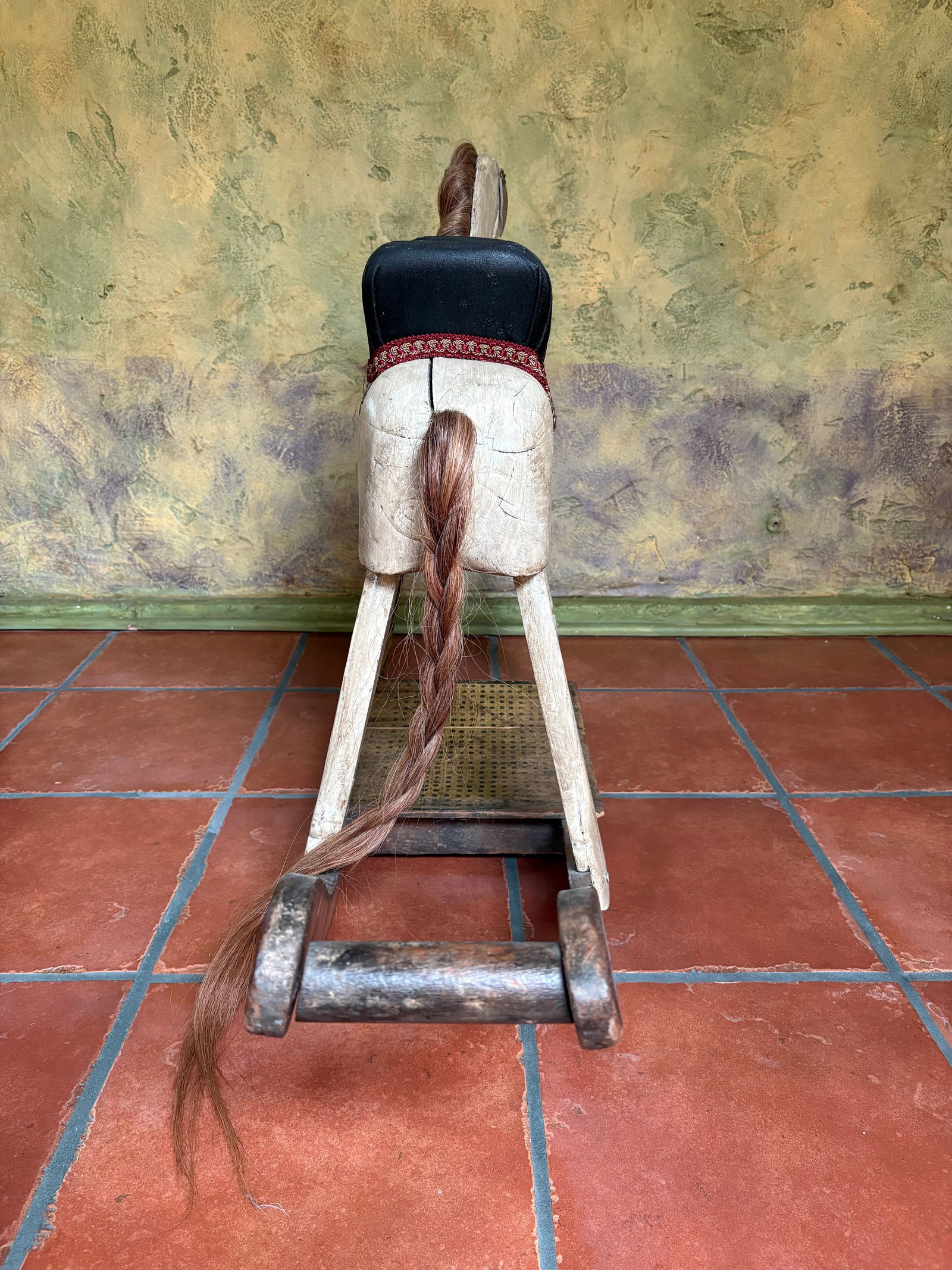 19th Century-Early 20th Century Antique Victorian American Folk Art Wooden Rocking Horse - 6