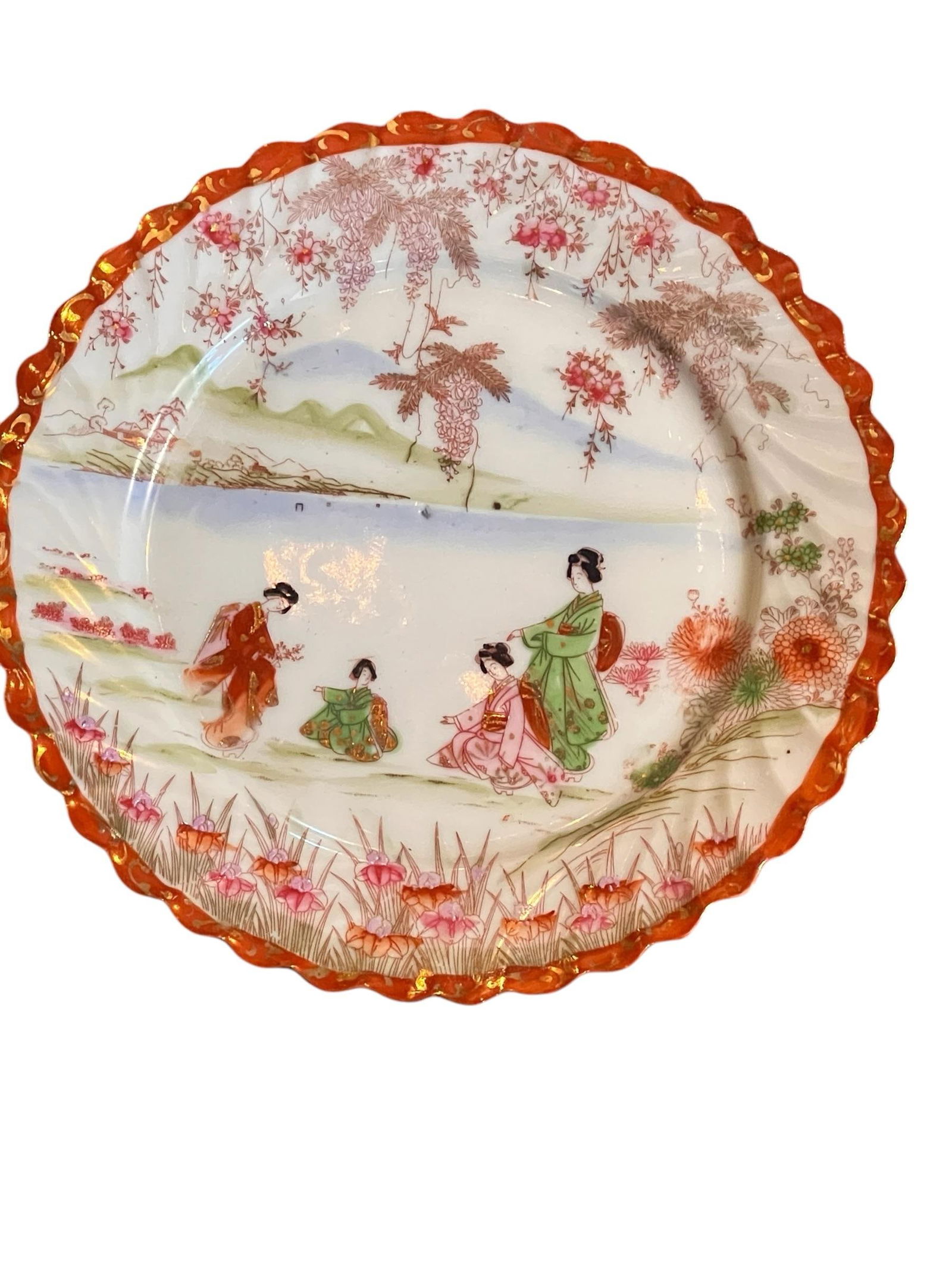 Antique Chinoiserie Plates- Set of 7 - 2