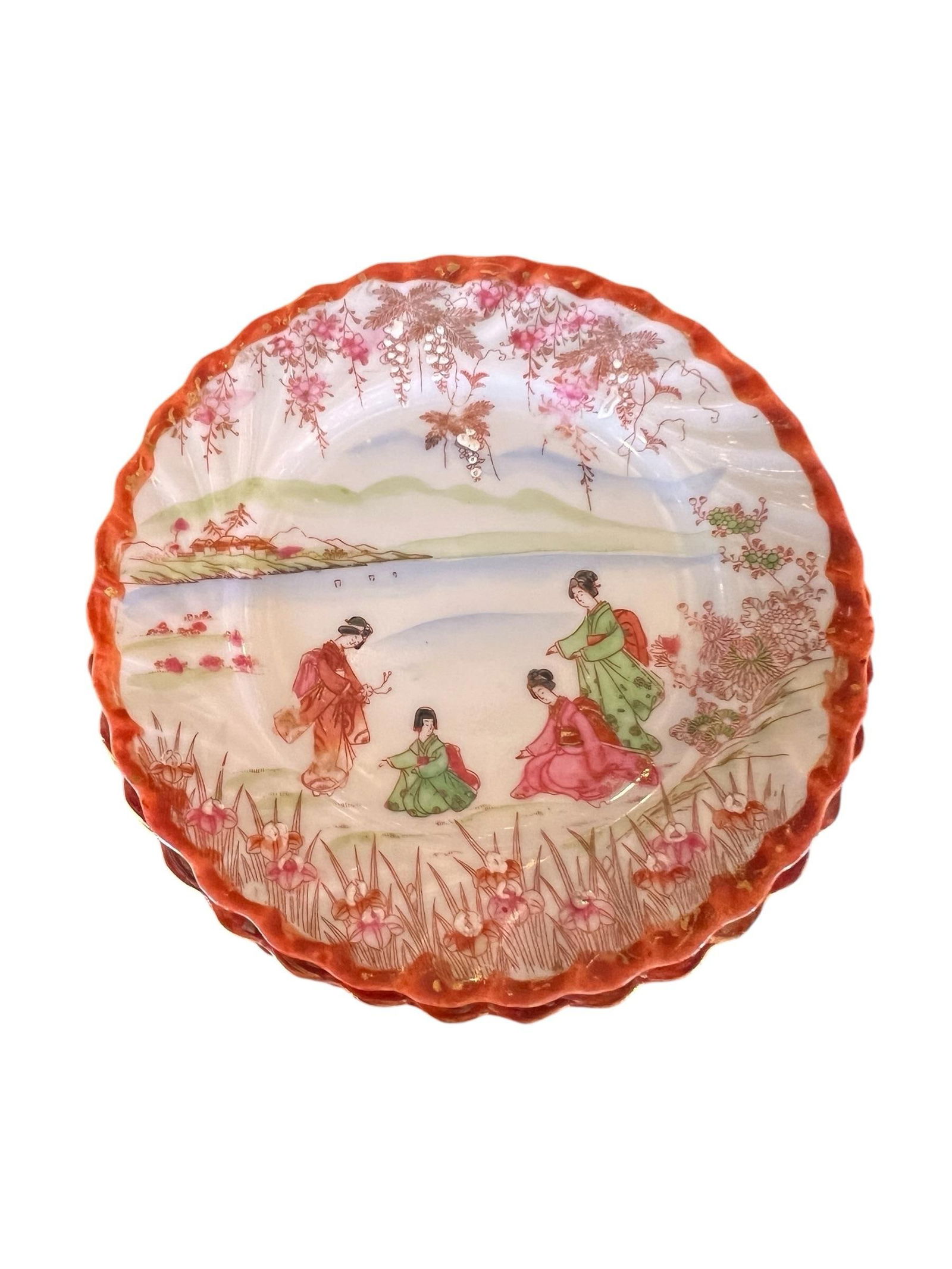 Antique Chinoiserie Plates- Set of 7 - 5
