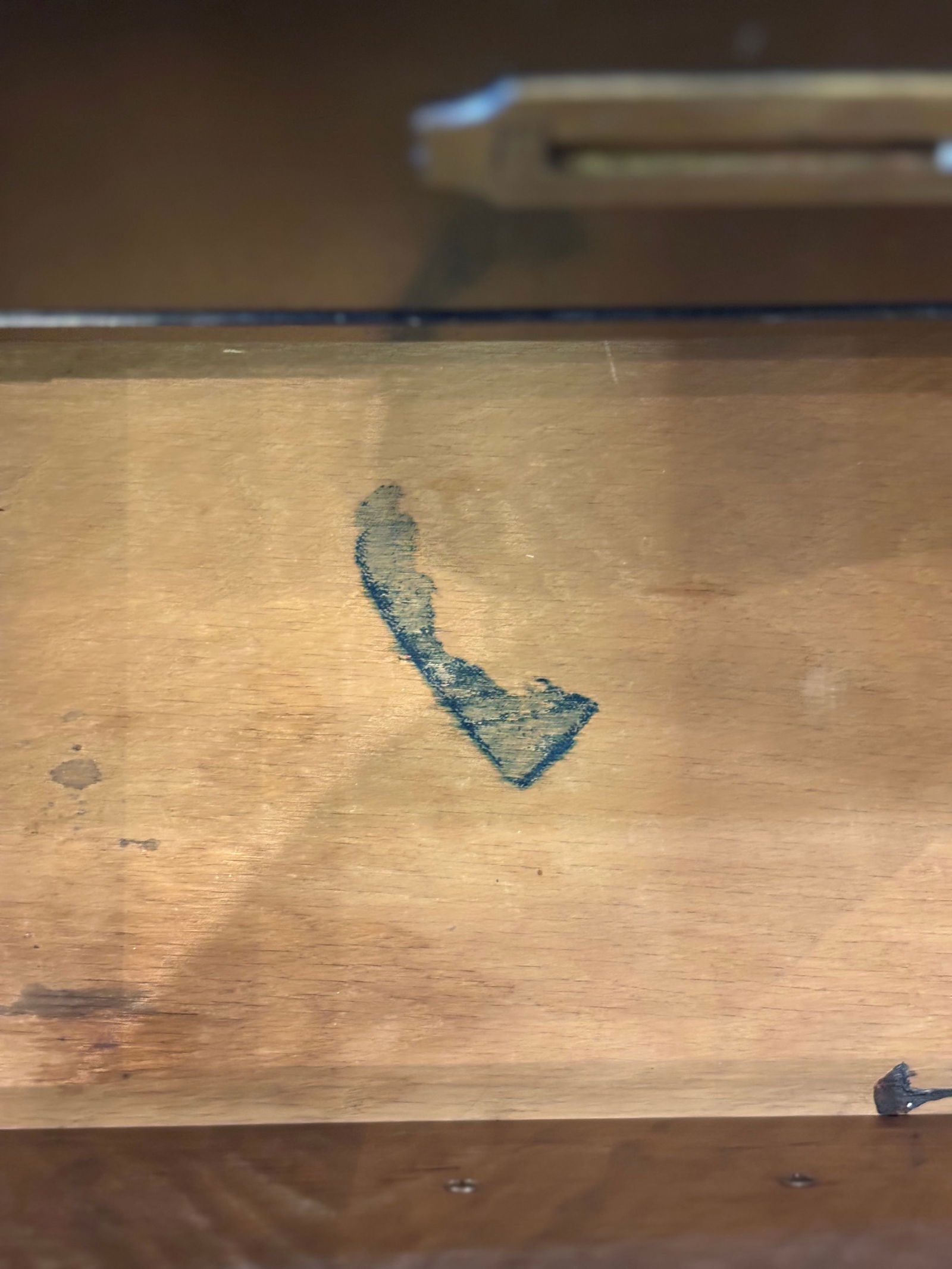 1970s Baker Furniture Black Stained Campaign Nightstand - 8