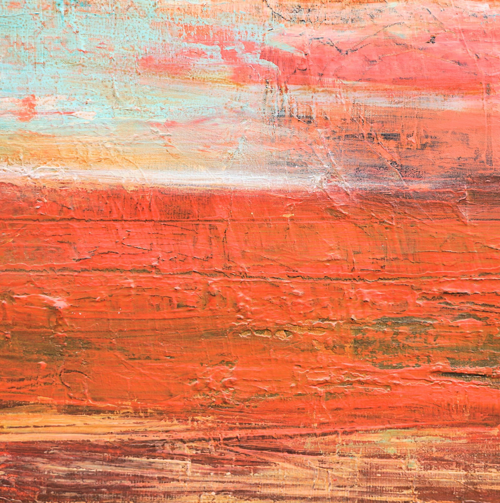 "Sunburn Sizzle" Abstract Landscape Painting by Laurie MacMillan - 2
