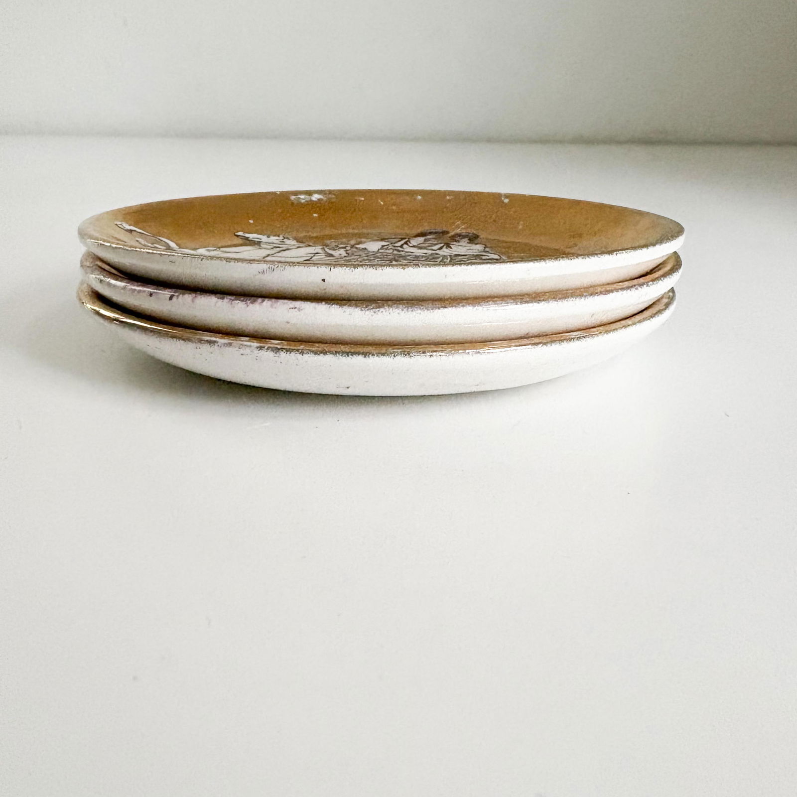 1960s Fornasetti 'Romulus and Remus' Themed Ceramic Coasters- Set of 3 - 6