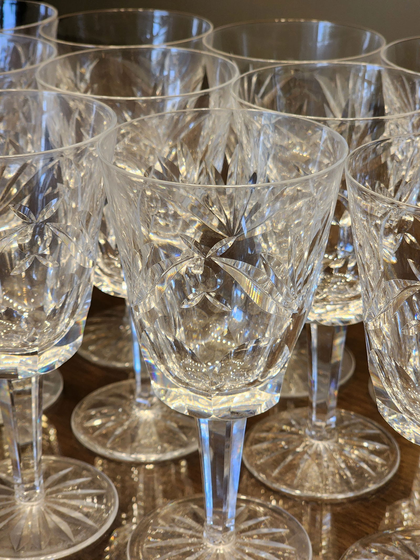 Mid 20th Century Ashling Cut by Waterford Crystal Stemware Collection Service for 12- 48 Pieces - 10