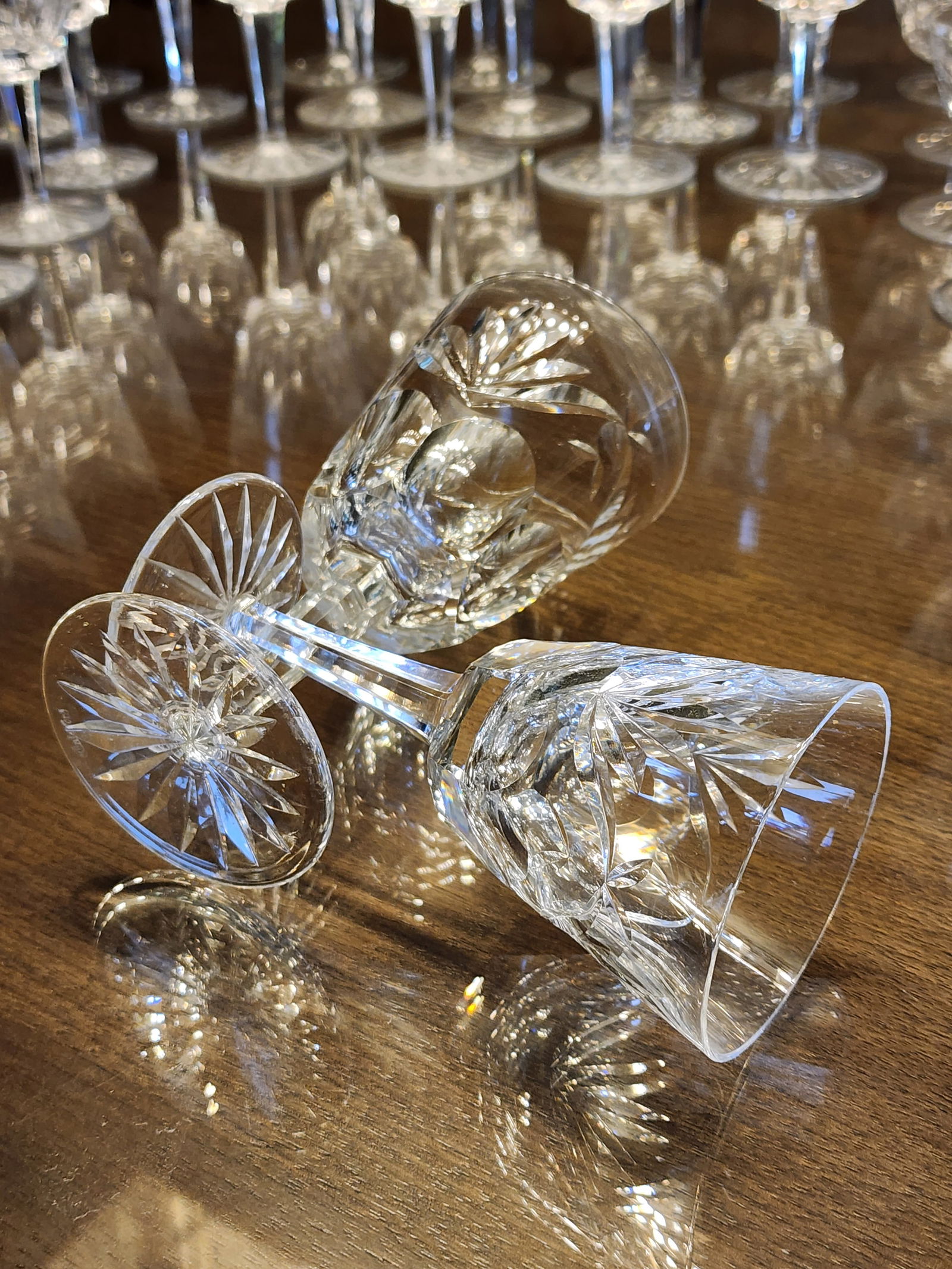 Mid 20th Century Ashling Cut by Waterford Crystal Stemware Collection Service for 12- 48 Pieces - 12