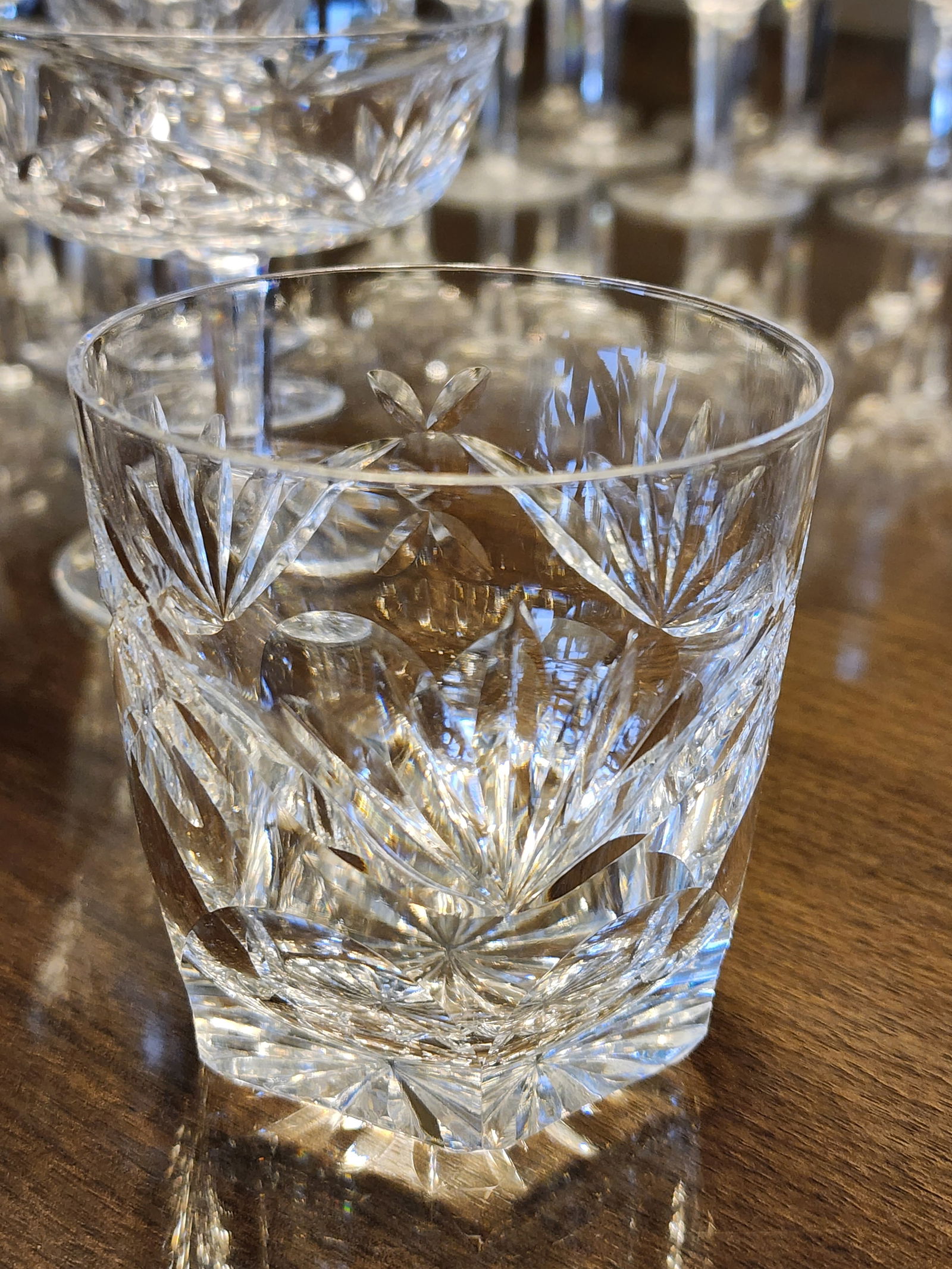 Mid 20th Century Ashling Cut by Waterford Crystal Stemware Collection Service for 12- 48 Pieces - 6